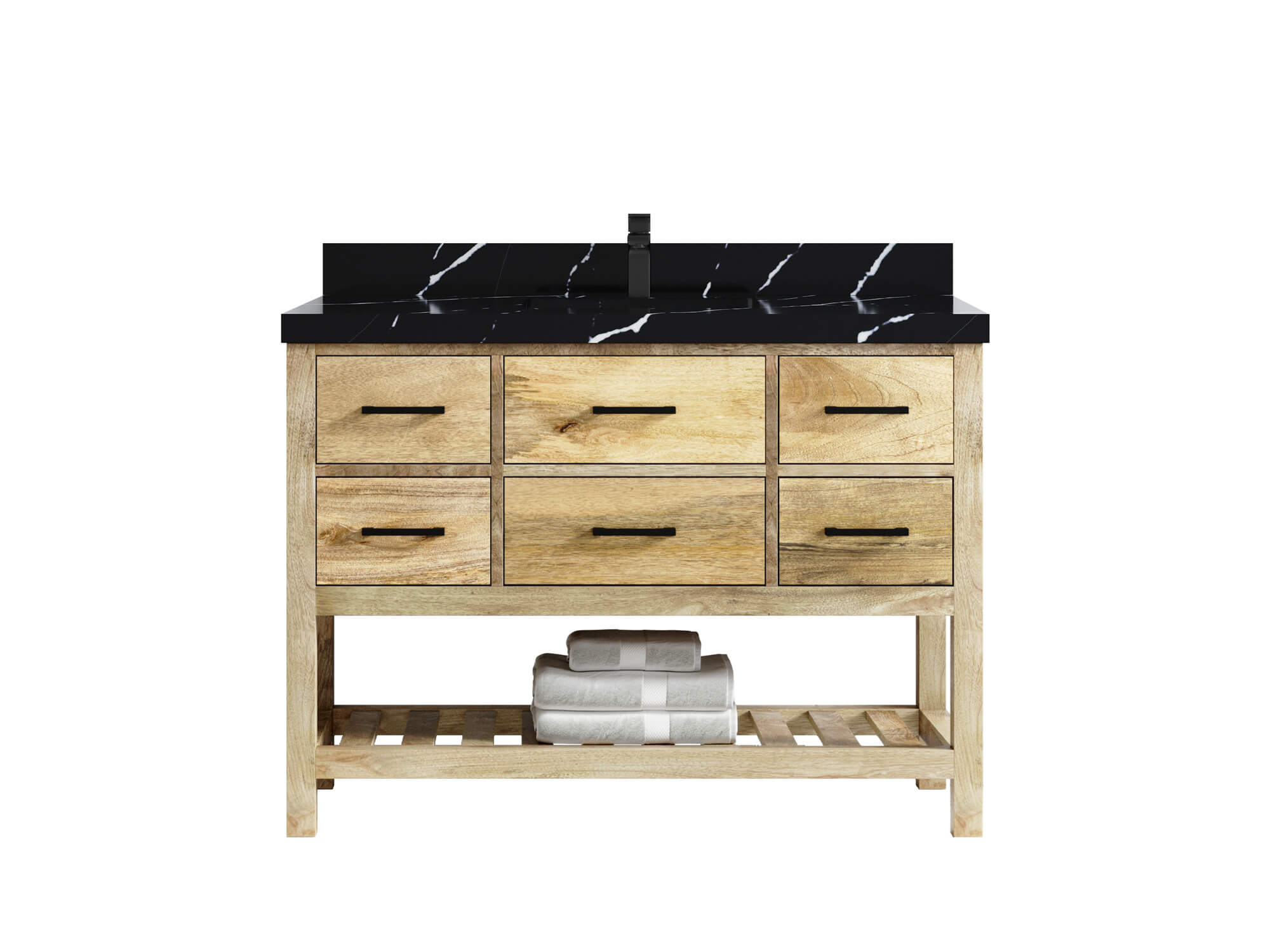 Parker Mango Wood 48 in. W x 22 in. D Single Sink Bathroom Vanity