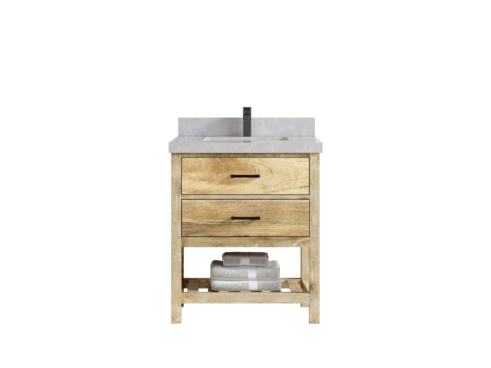 Parker Mango Wood 30 in. W x 22 in. D Single Sink Bathroom Vanity