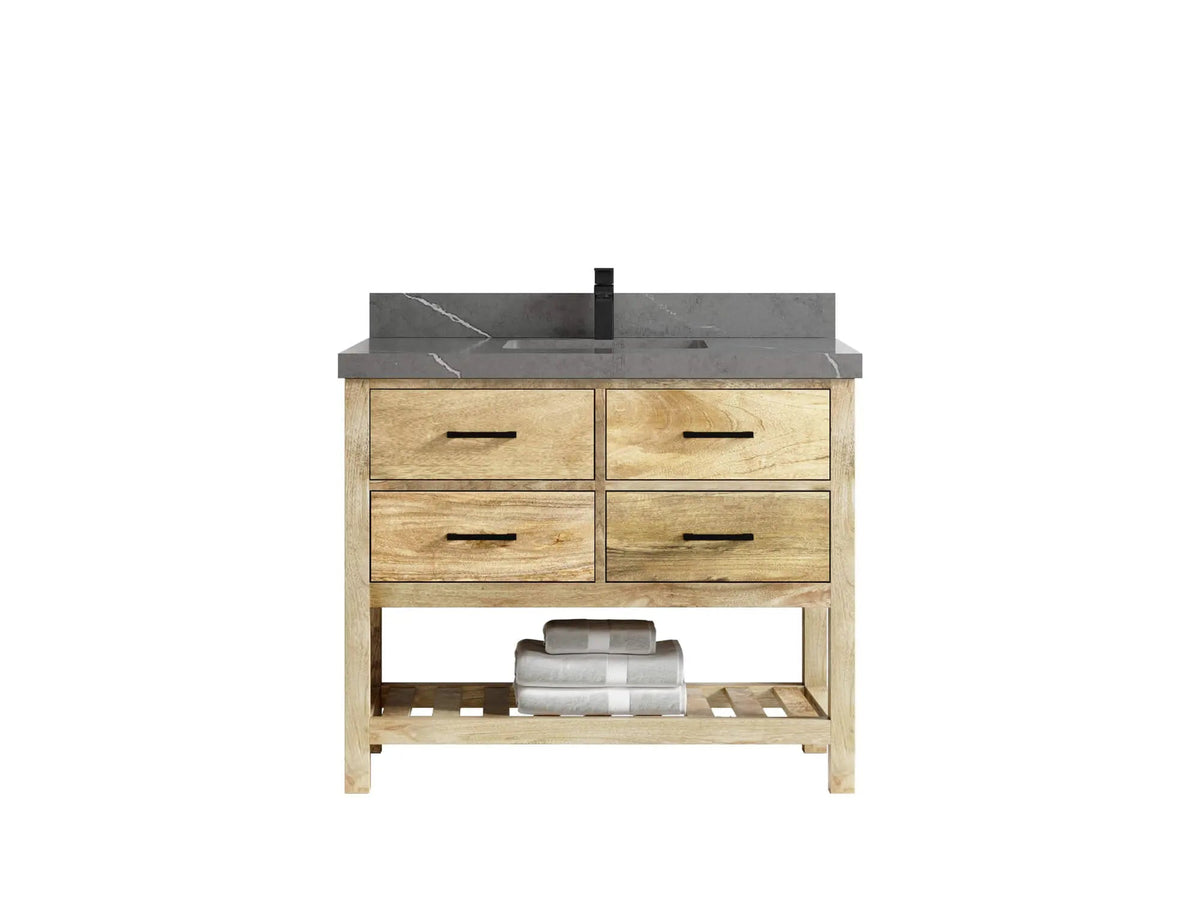 Parker Mango Wood 42 in. W x 22 in. D Single Sink Bathroom Vanity