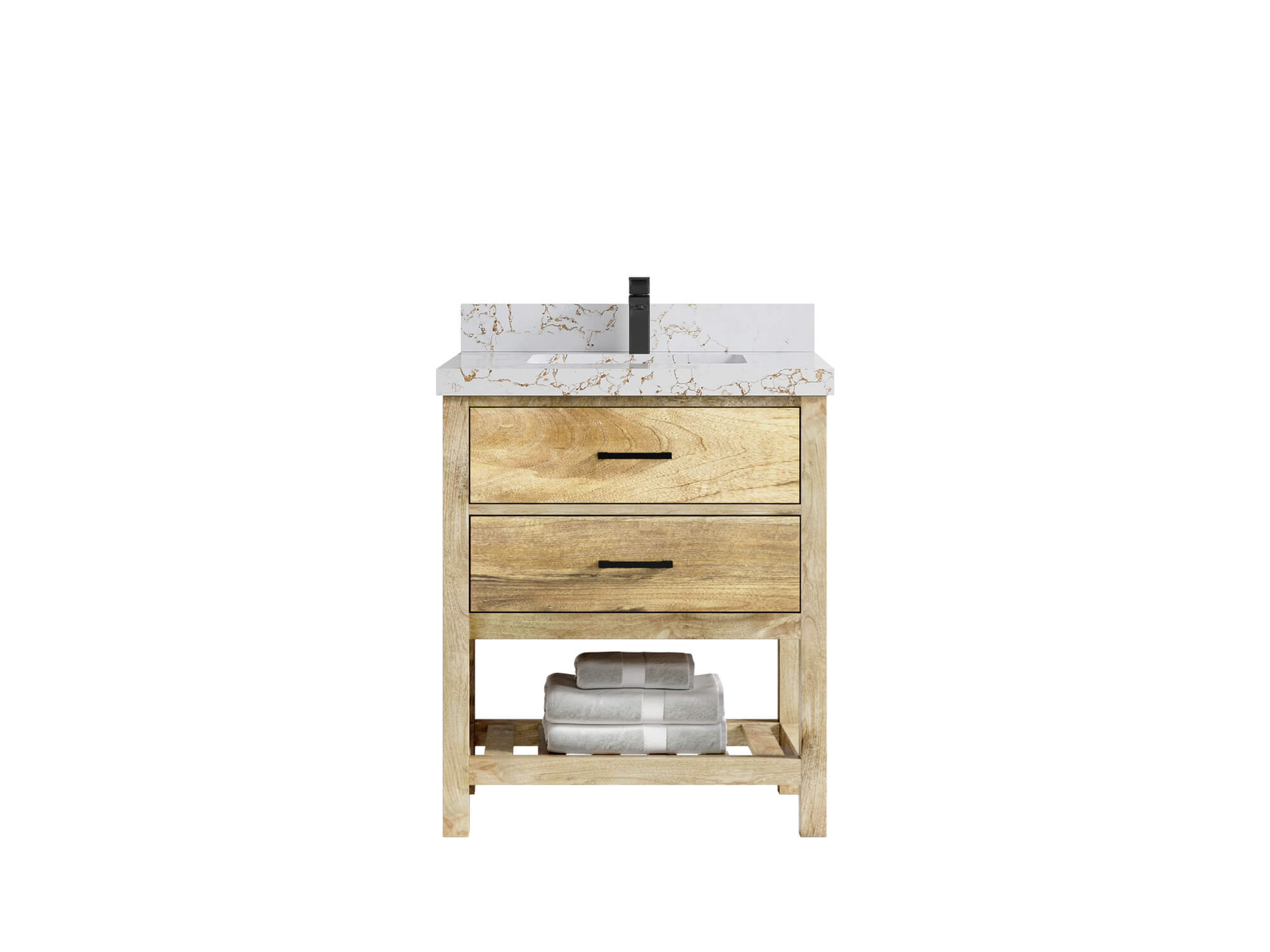 Parker Mango Wood 30 in. W x 22 in. D Single Sink Bathroom Vanity