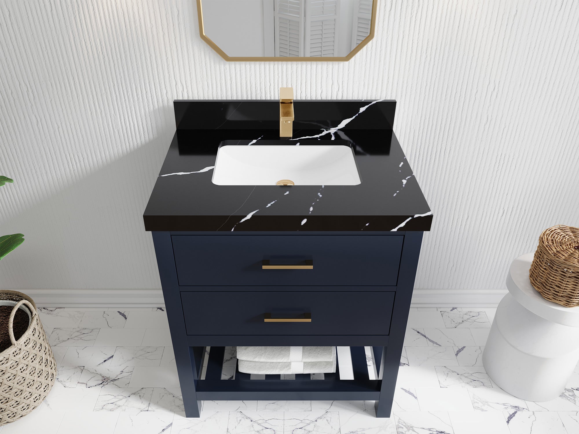 Parker 30 in. W x 22 in. D Single Sink Bathroom Vanity