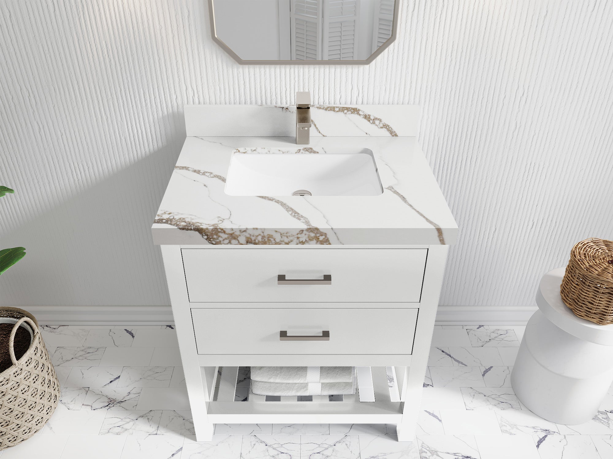 Parker 30 in. W x 22 in. D Single Sink Bathroom Vanity