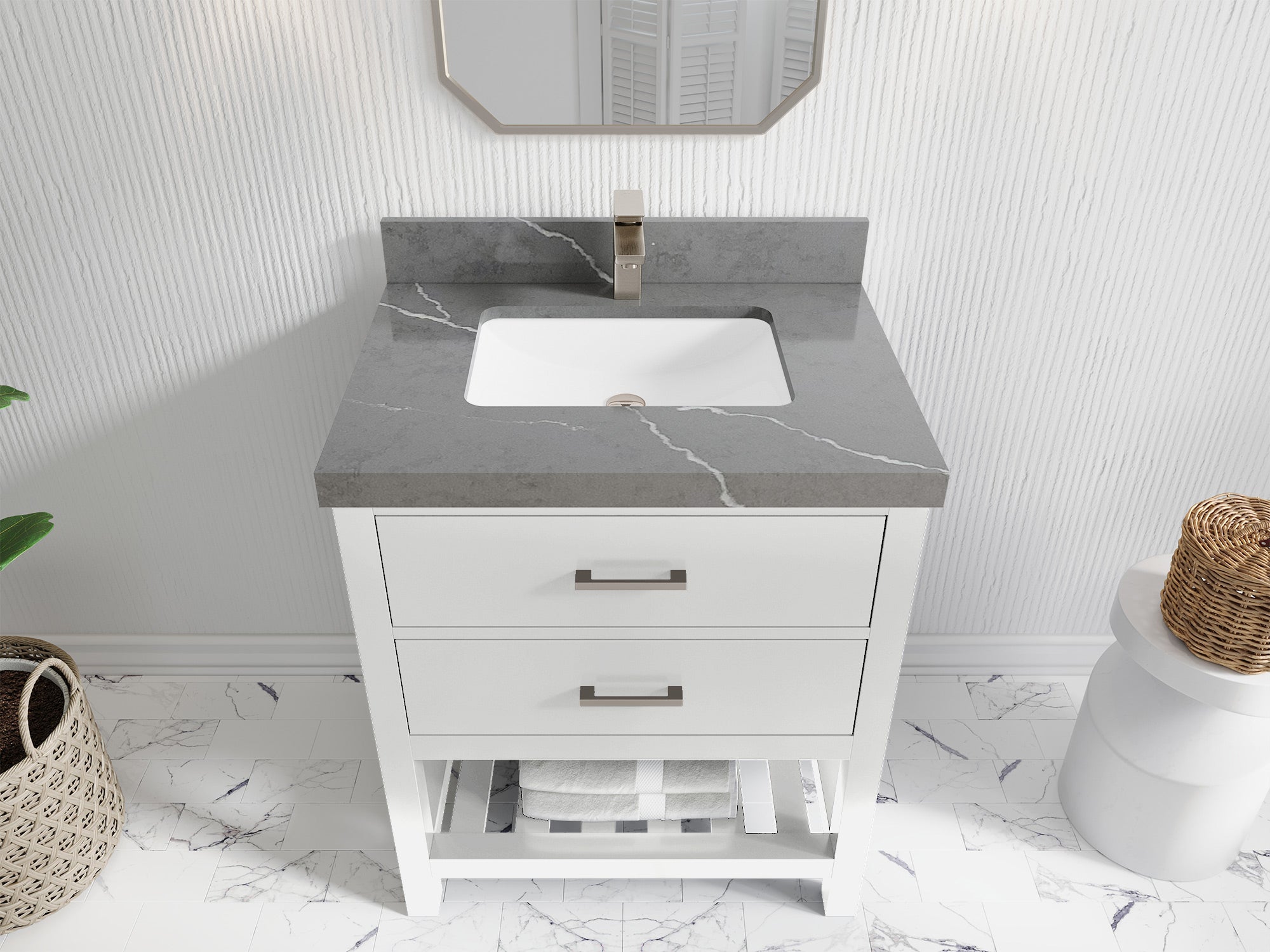Parker 30 in. W x 22 in. D Single Sink Bathroom Vanity