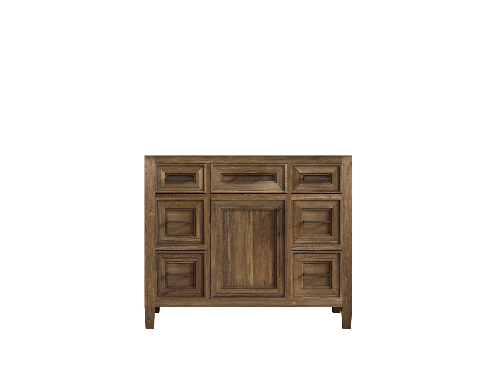 Santa Monica Teak Wood 42 in. W x 22 in. D Single Sink Bathroom Vanity