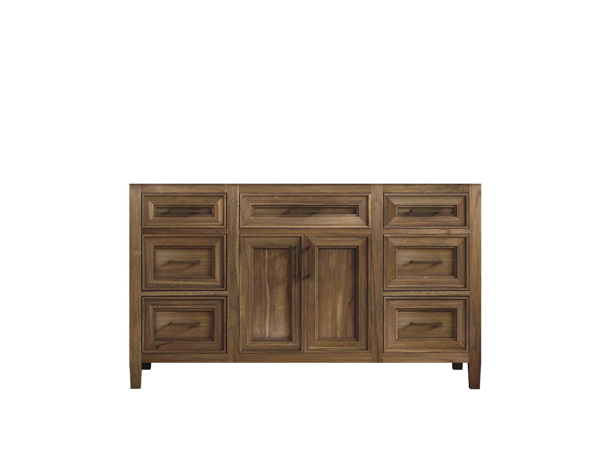Santa Monica Teak Wood 60 in. W x 22 in. D Single Sink Bathroom Vanity