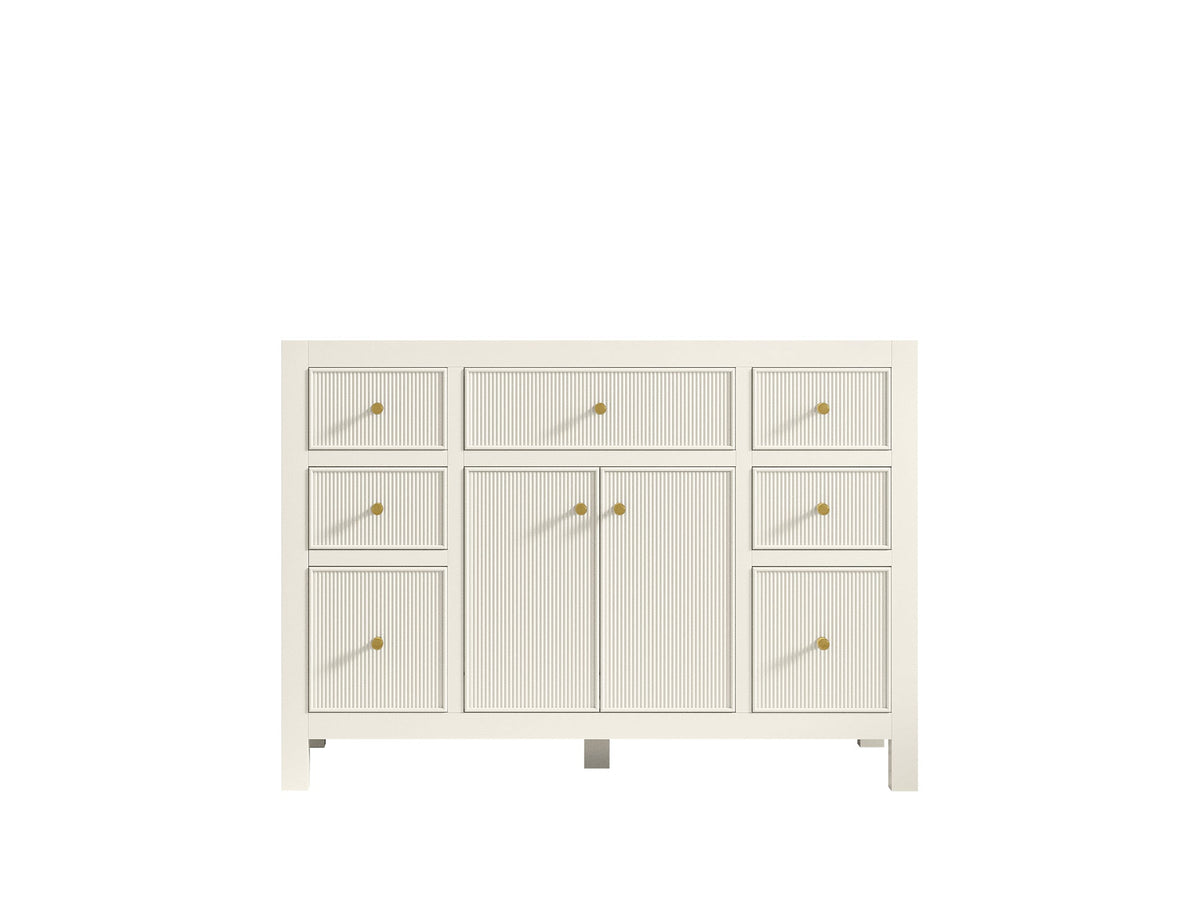 Sonoma 48 in. W x 22 in. D Single Sink Bathroom Vanity in Alabaster with countertop - Cabinet Only