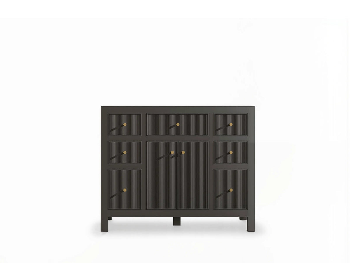 Sonoma 42 in W x 22 in D Free Standing Reeded Single Sink Bathroom Vanity