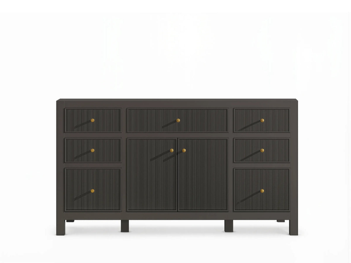 Sonoma 60 in W x 22 in D Free Standing Reeded Single Sink Bathroom Vanity