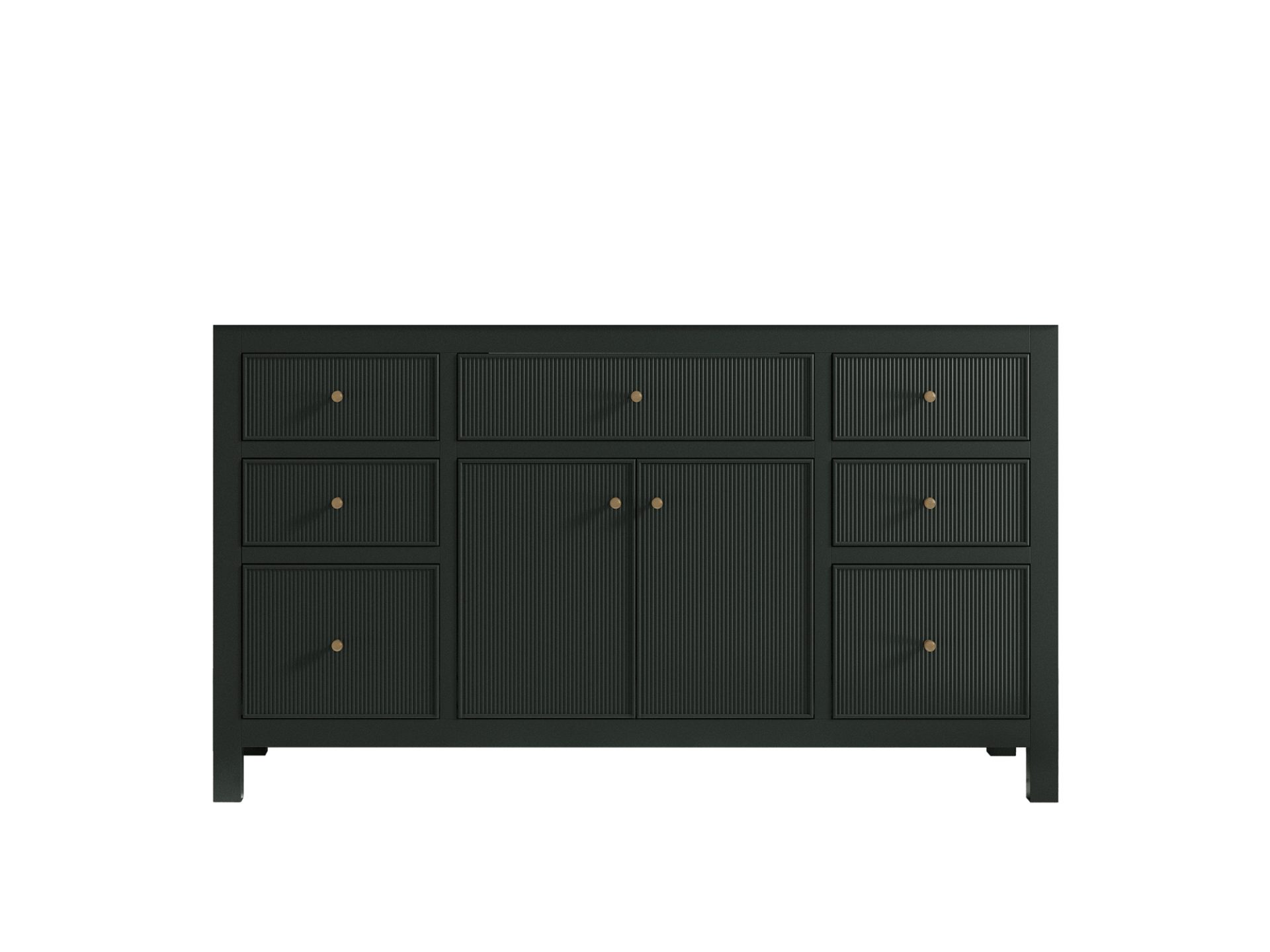 Sonoma 60 in W x 22 in D Free Standing Reeded Single Sink Bathroom Vanity