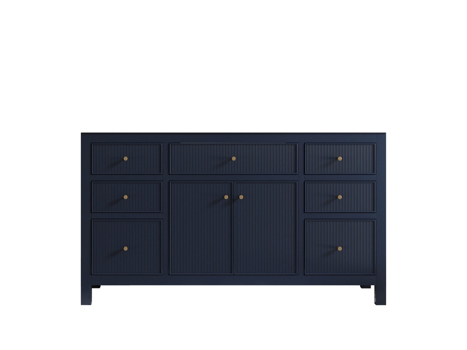 Sonoma 60 in W x 22 in D Free Standing Reeded Single Sink Bathroom Vanity