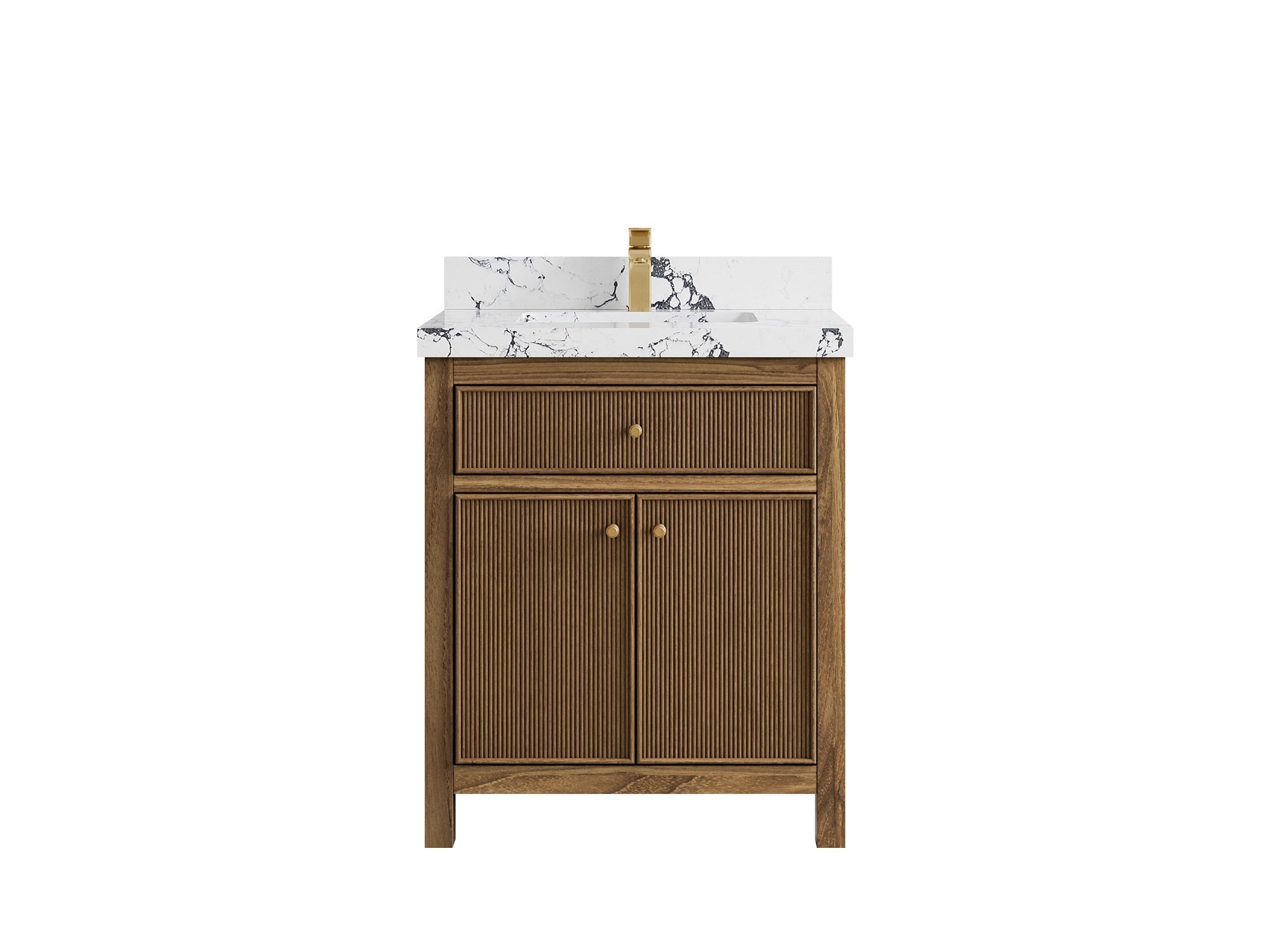 Sonoma Teak Wood 30 in. W x 22 in. D Single Sink Bathroom Vanity