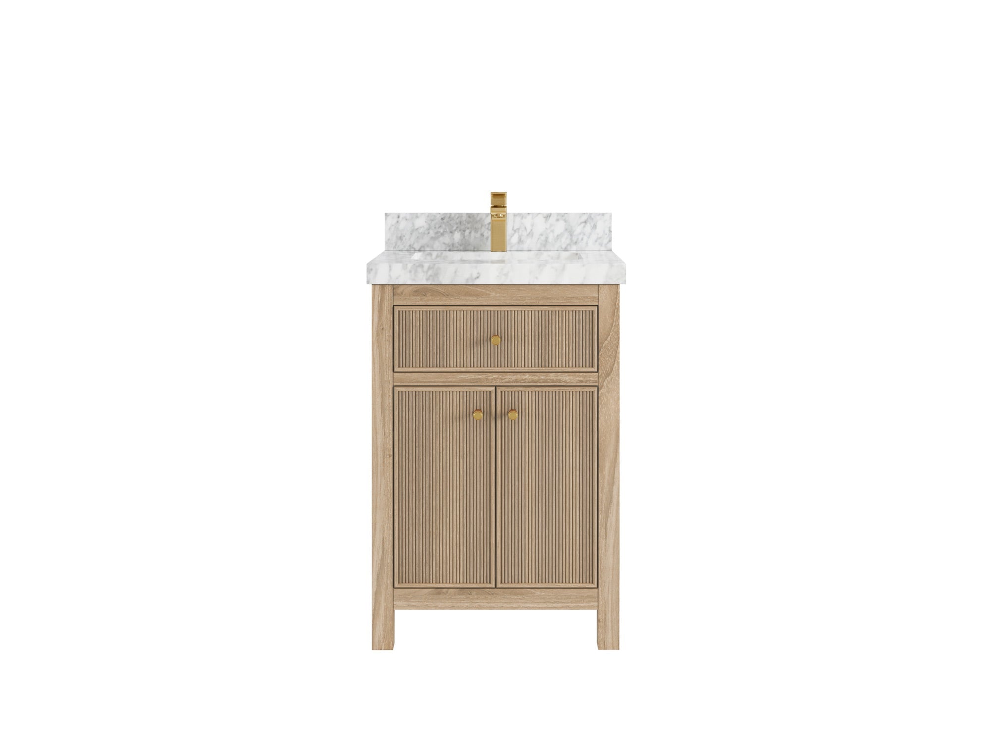 Sonoma Teak Wood 24 in. W x 22 in. D Single Sink Bathroom Vanity
