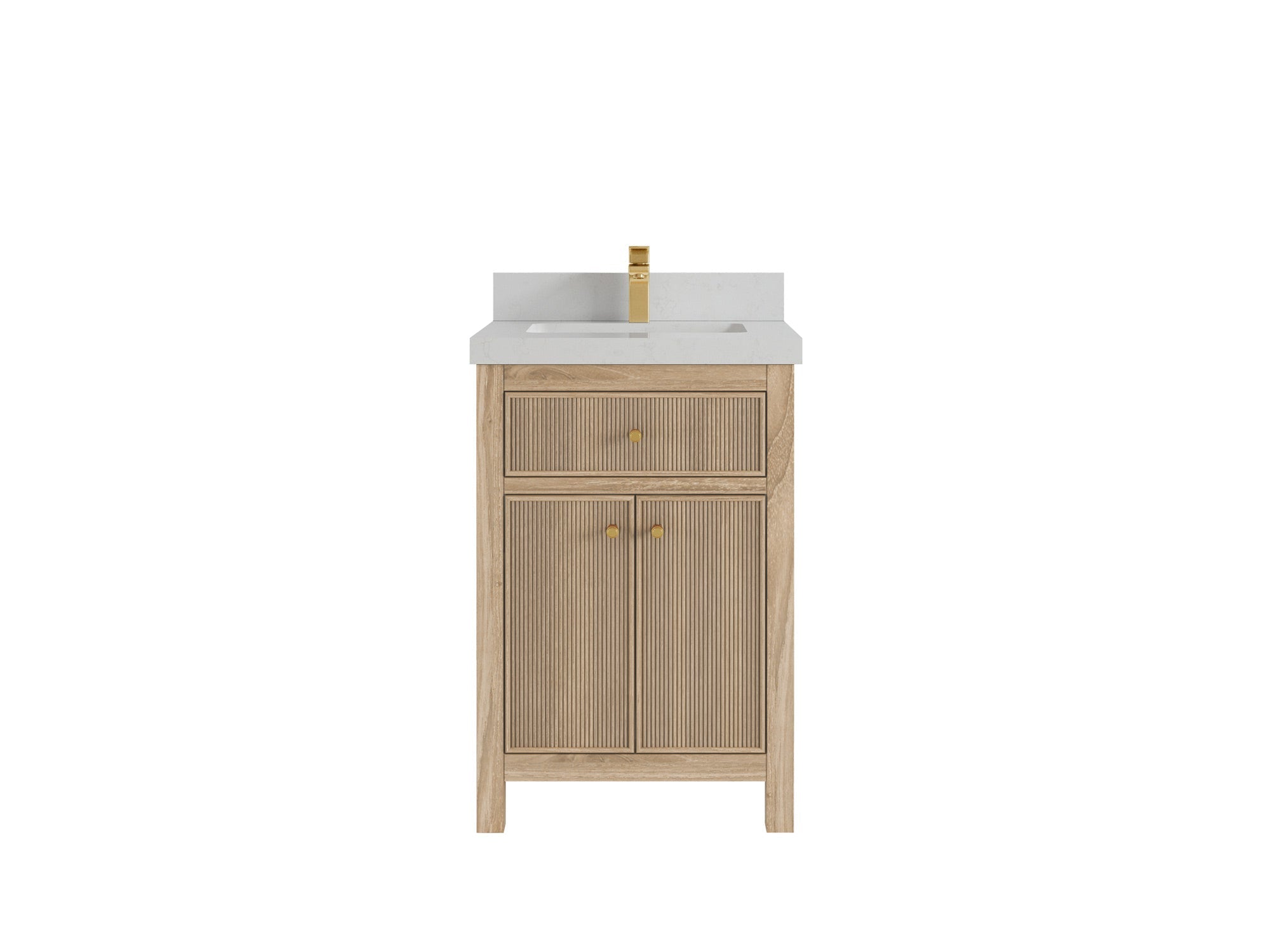 Sonoma Teak Wood 24 in. W x 22 in. D Single Sink Bathroom Vanity