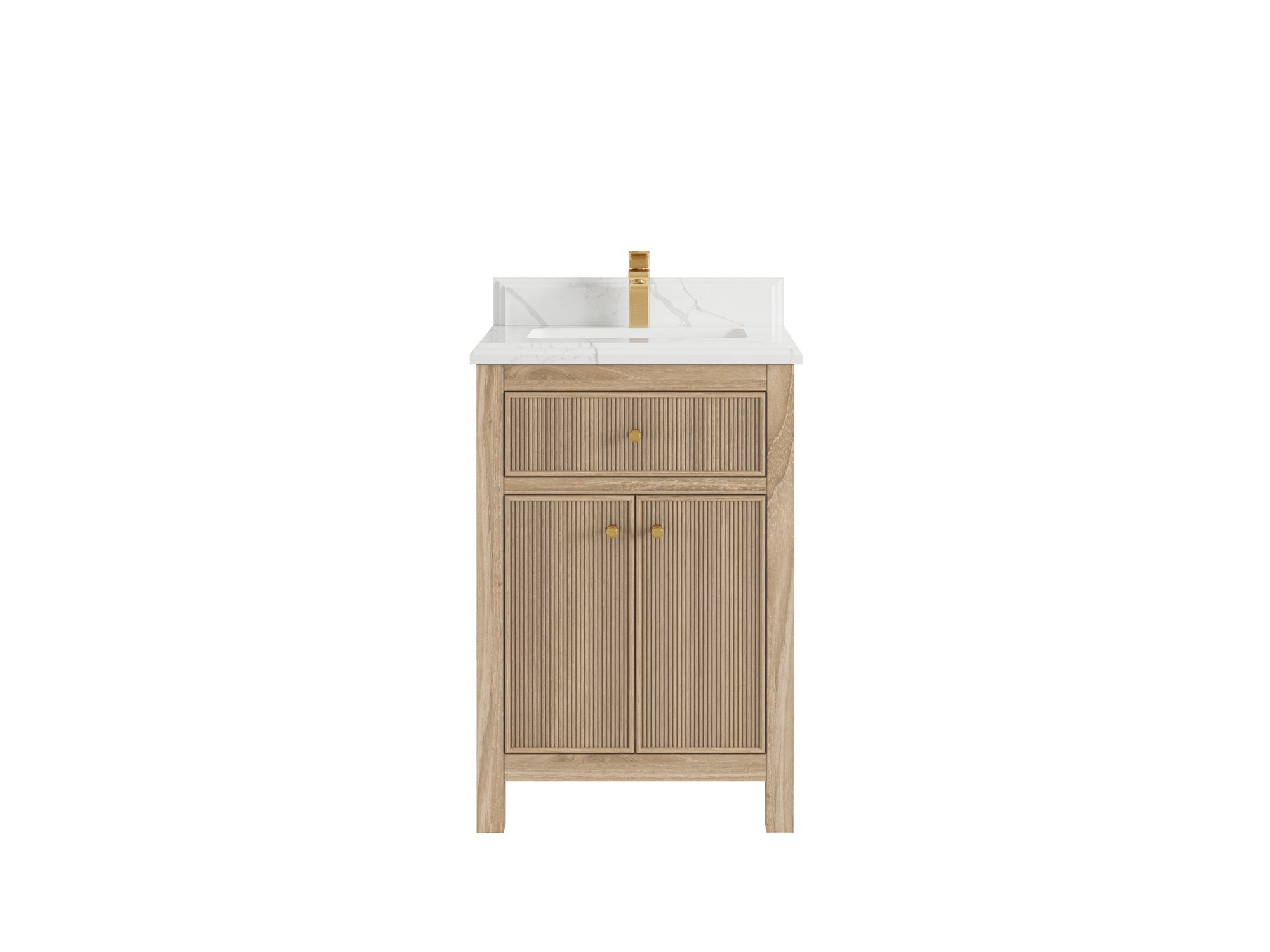 Sonoma Teak Wood 24 in. W x 22 in. D Single Sink Bathroom Vanity