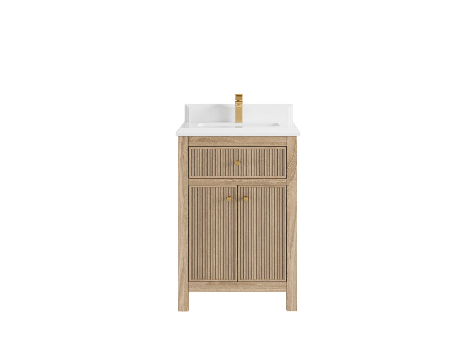 Sonoma Teak Wood 24 in. W x 22 in. D Single Sink Bathroom Vanity