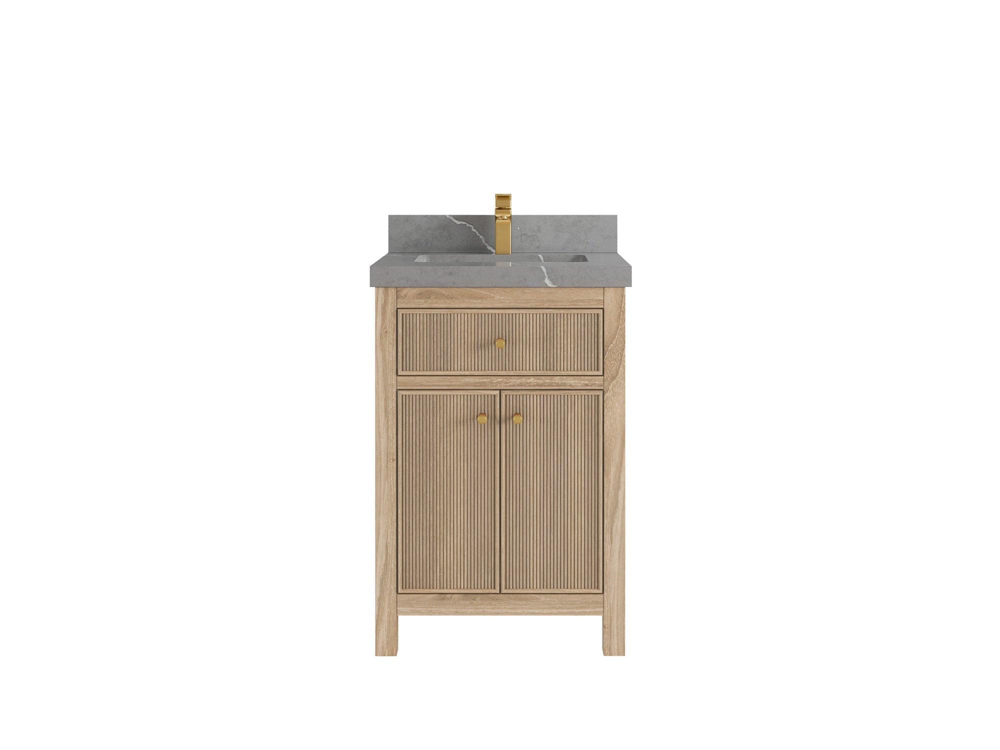 Sonoma Teak Wood 24 in. W x 22 in. D Single Sink Bathroom Vanity