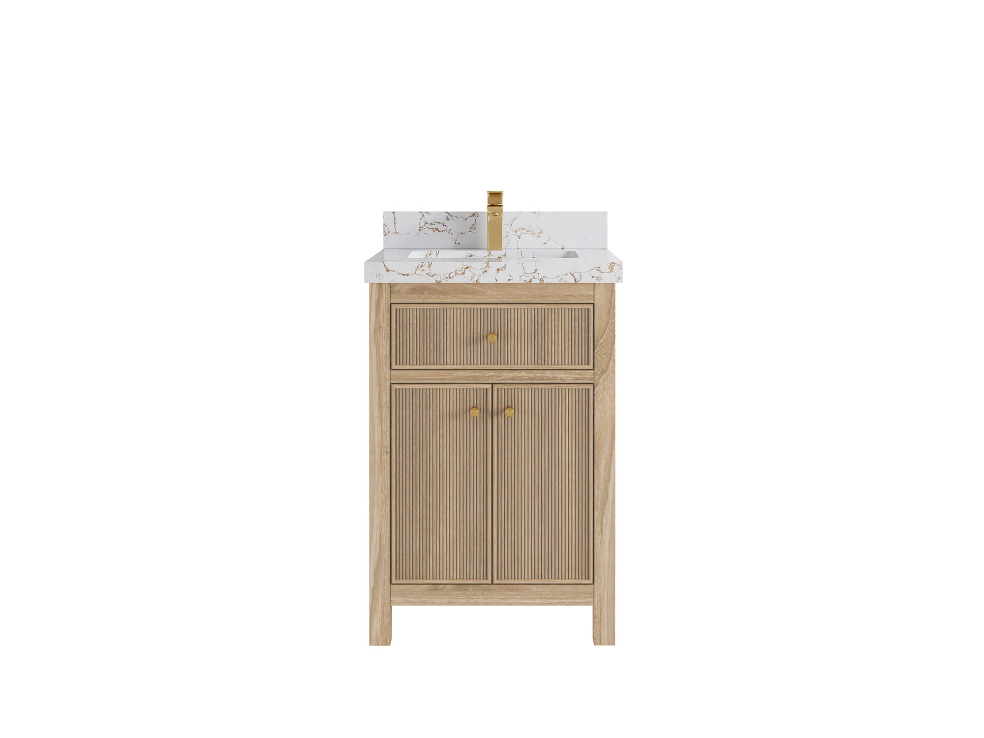 Sonoma Teak Wood 24 in. W x 22 in. D Single Sink Bathroom Vanity