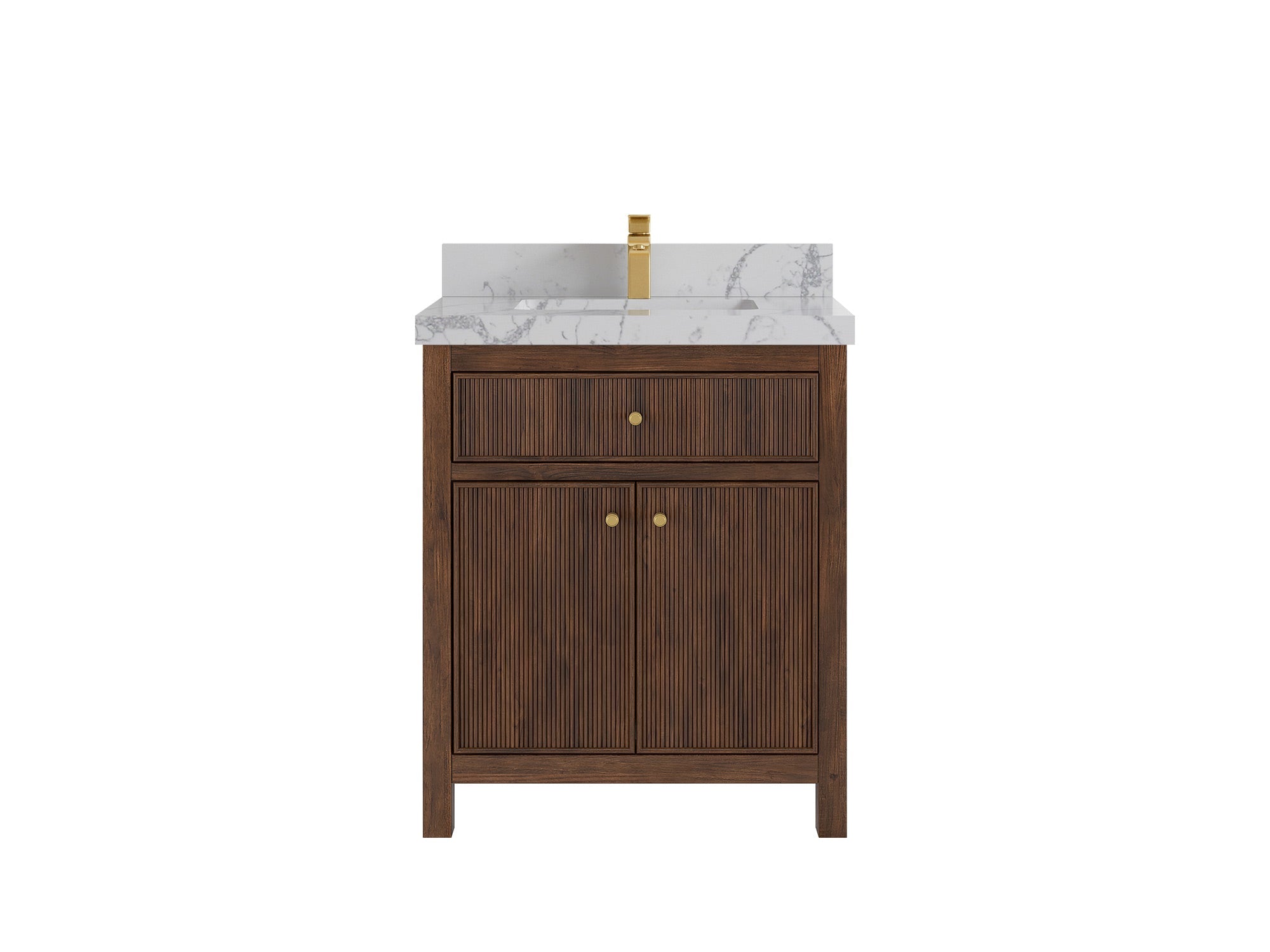 Sonoma Teak Wood 30 in. W x 22 in. D Single Sink Bathroom Vanity