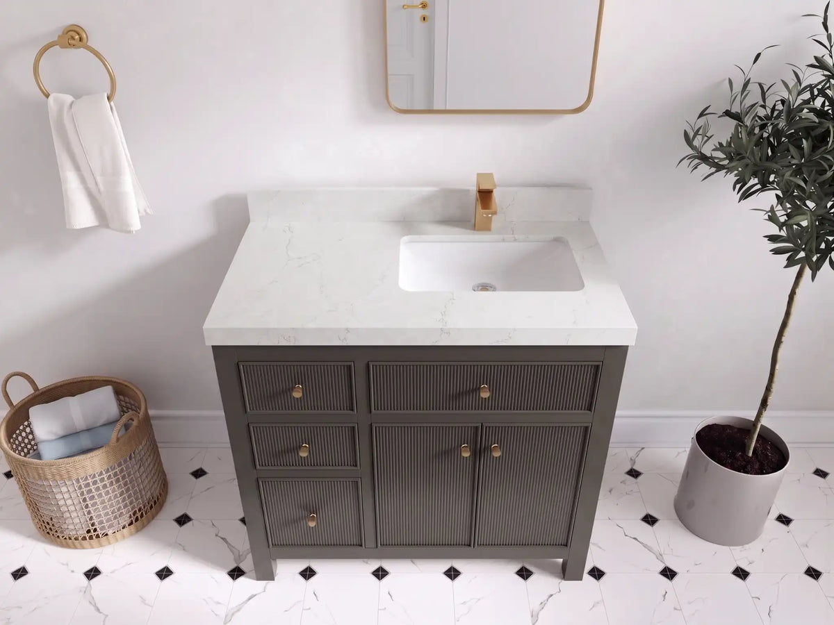 Sonoma 36 in. W x 22 in. D Right Offset Sink Bathroom Vanity