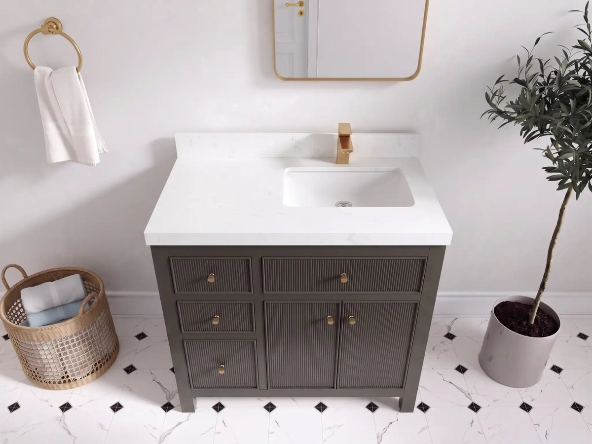 Sonoma 36 in. W x 22 in. D Right Offset Sink Bathroom Vanity