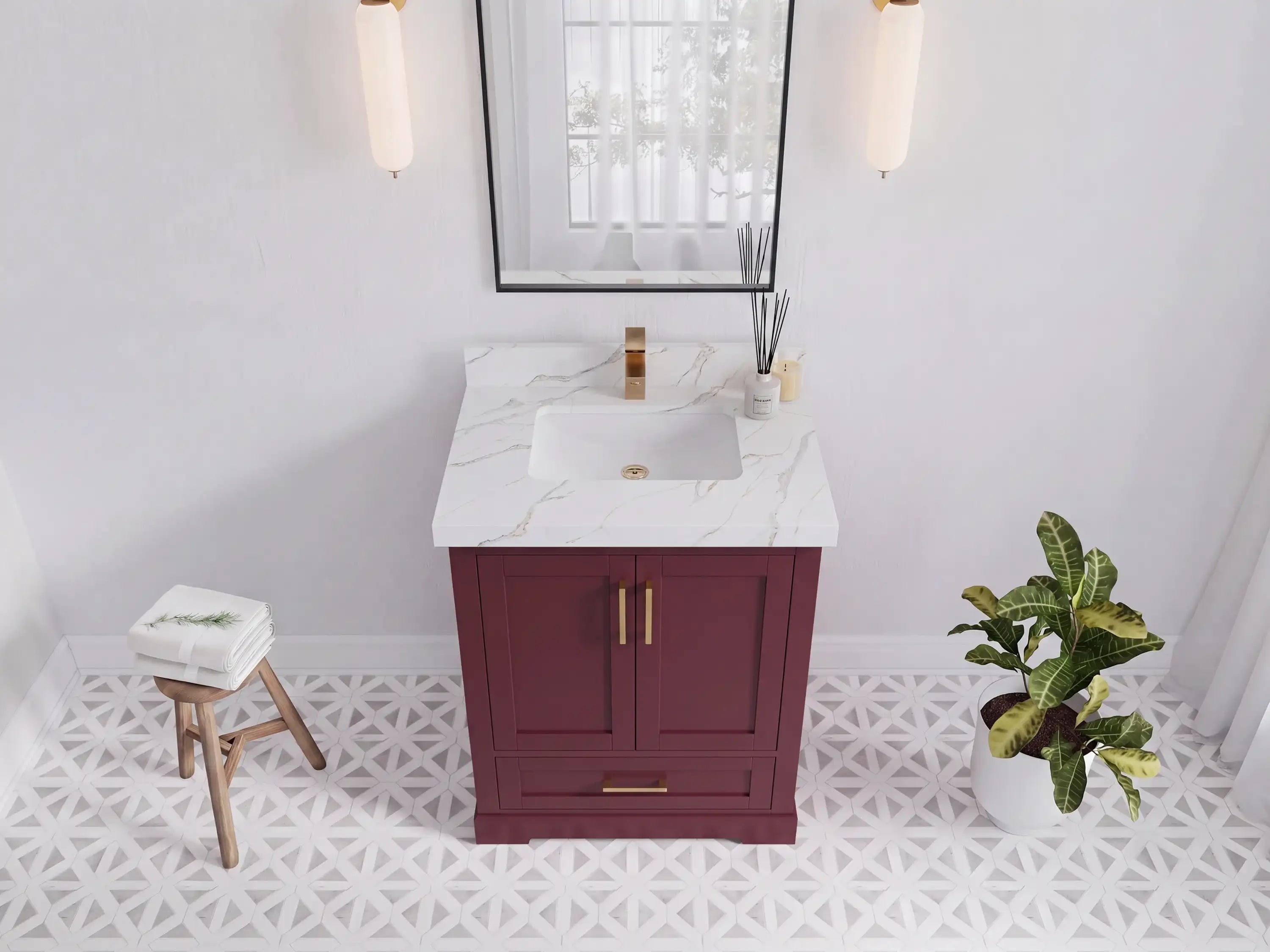 Boston 30 in. W x 22 in. D Single Sink Bathroom Vanity