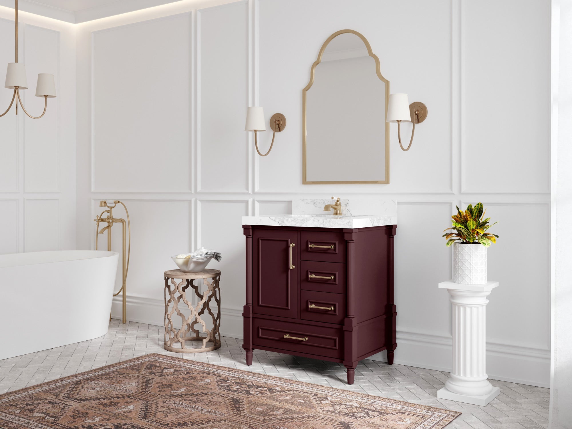 Aberdeen 30 in. W x 22 in. D Single Sink Bathroom Vanity - Willow Bath and Vanity