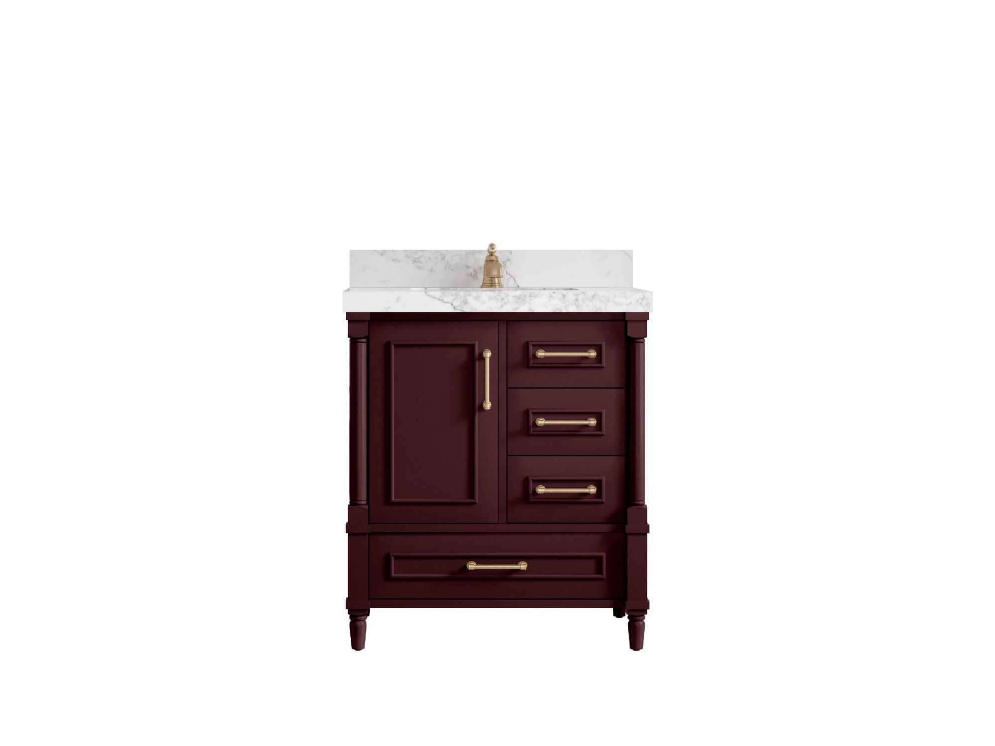 Aberdeen 30 in. W x 22 in. D Single Sink Bathroom Vanity - Willow Bath and Vanity