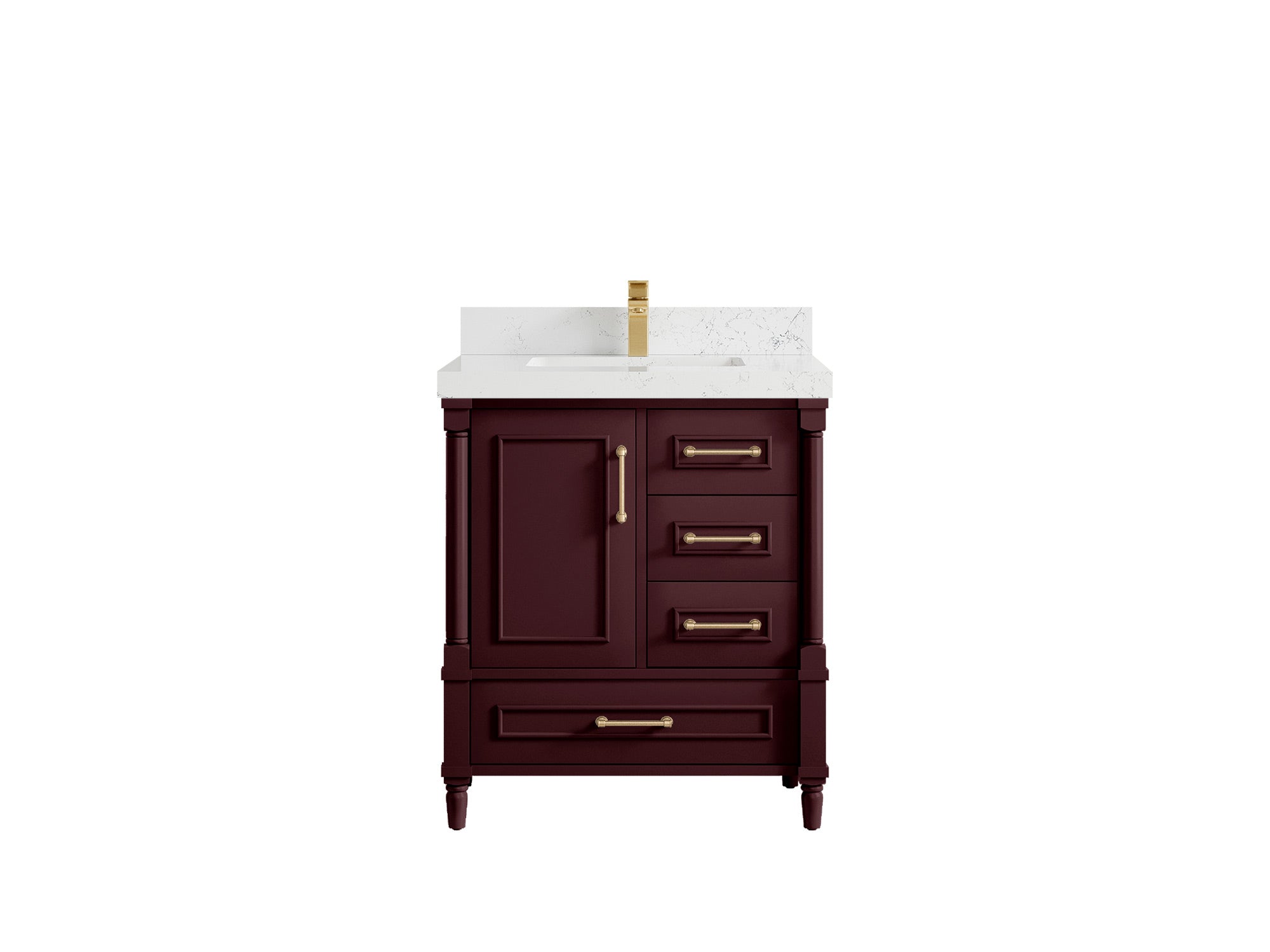 Aberdeen 30 in. W x 22 in. D Single Sink Bathroom Vanity - Willow Bath and Vanity