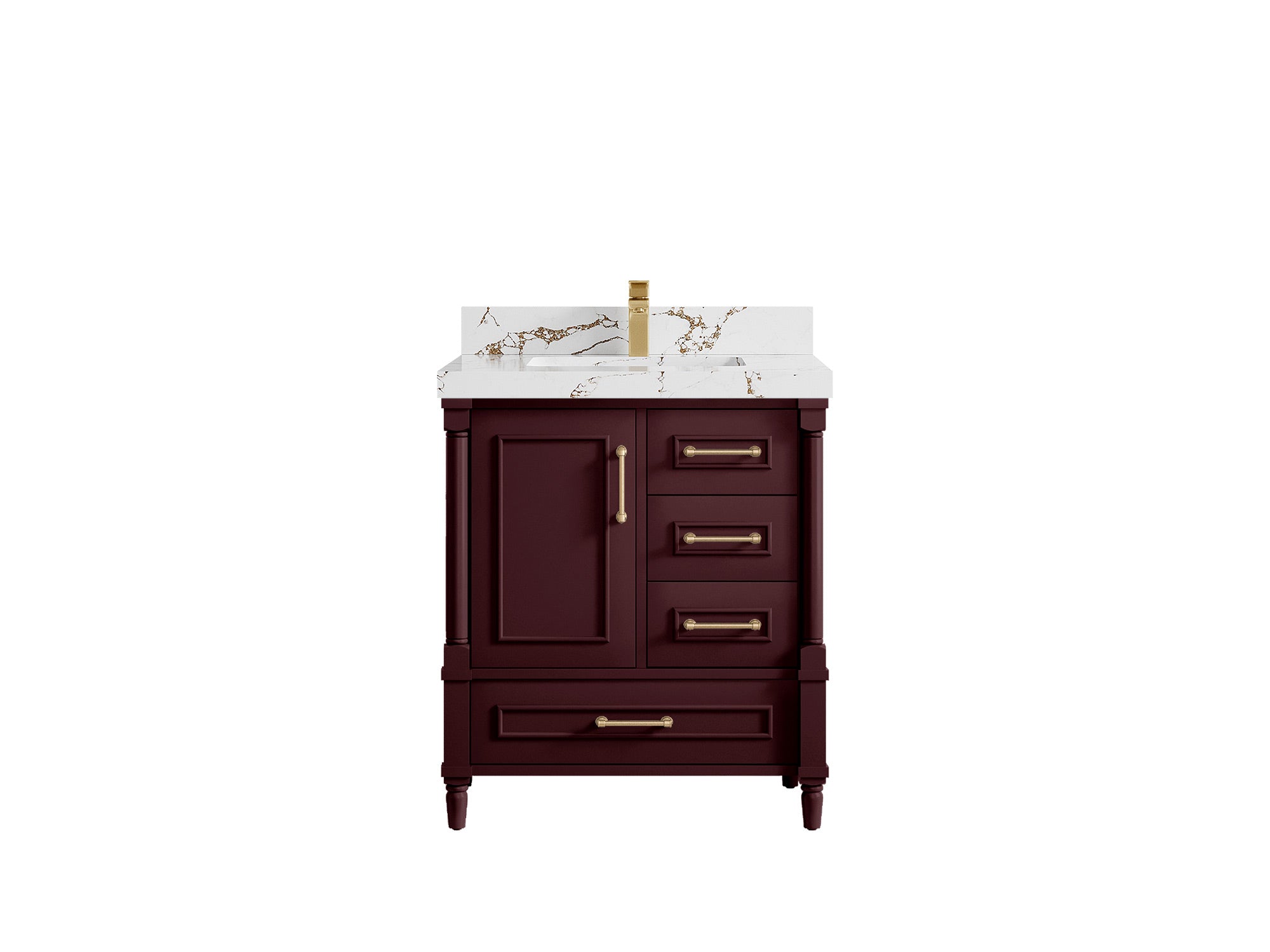 Aberdeen 30 in. W x 22 in. D Single Sink Bathroom Vanity - Willow Bath and Vanity