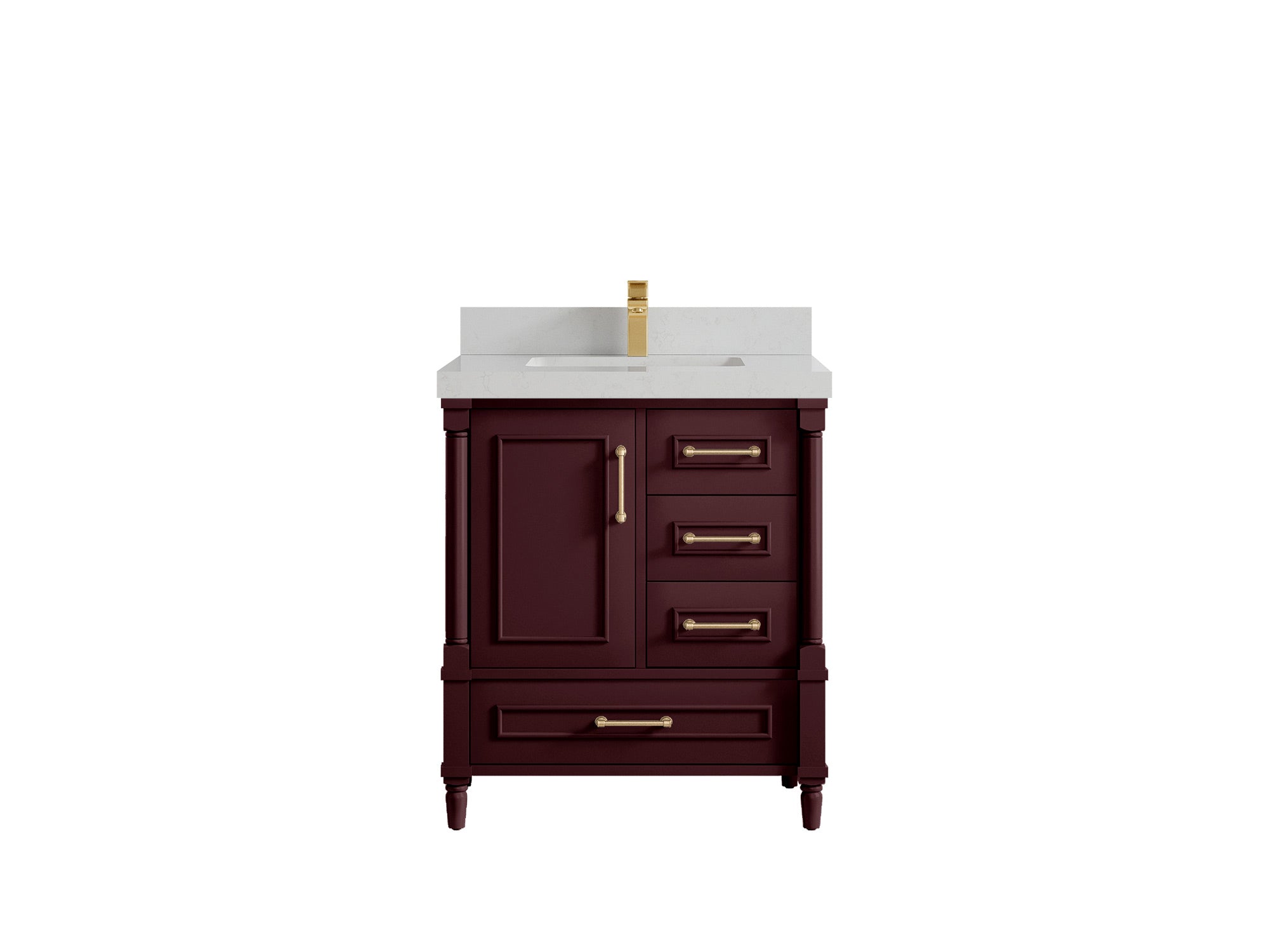 Aberdeen 30 in. W x 22 in. D Single Sink Bathroom Vanity - Willow Bath and Vanity