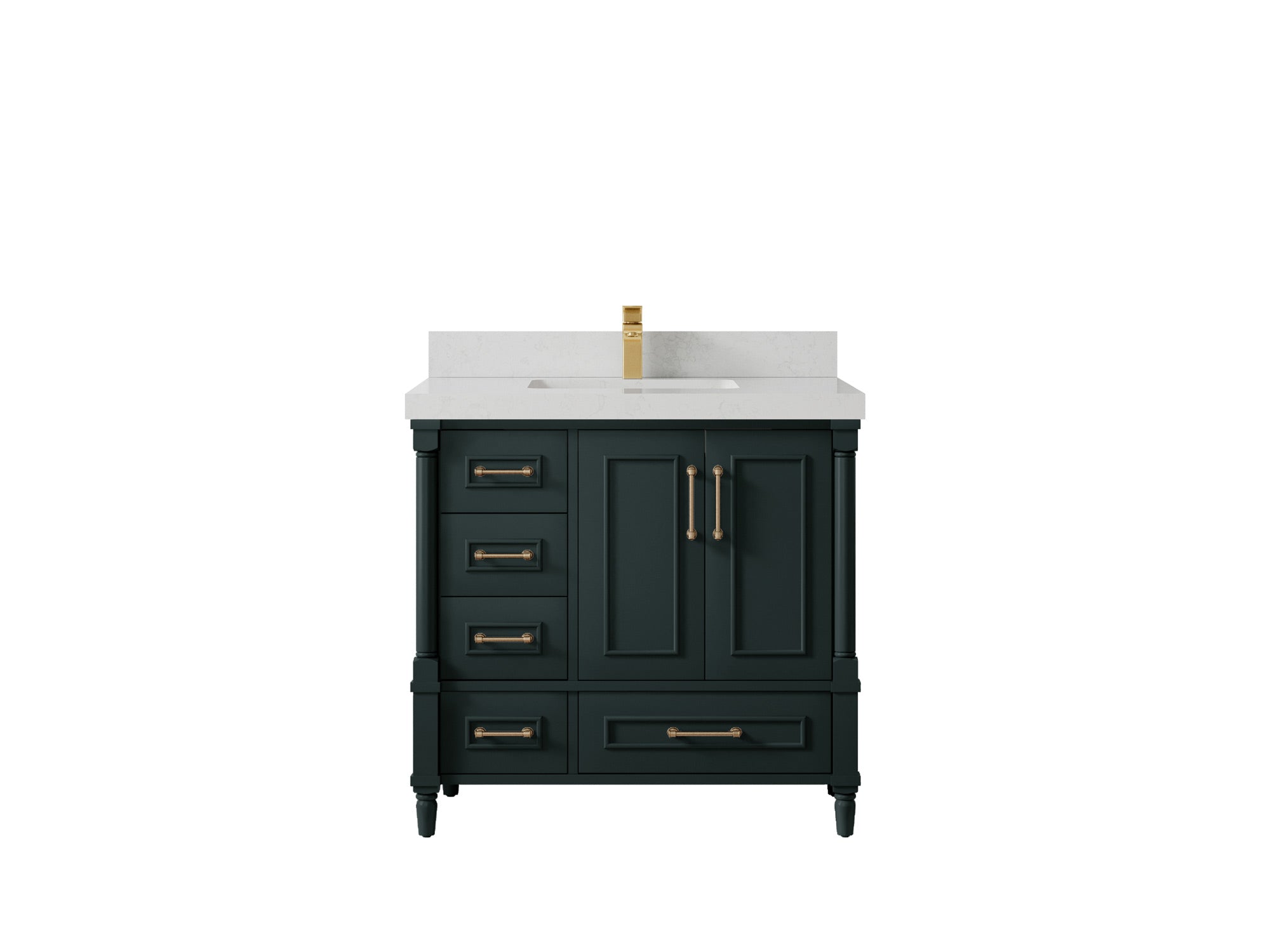 Aberdeen 36 in. W x 22 in. D Center Sink Bathroom Vanity - Willow Bath and Vanity