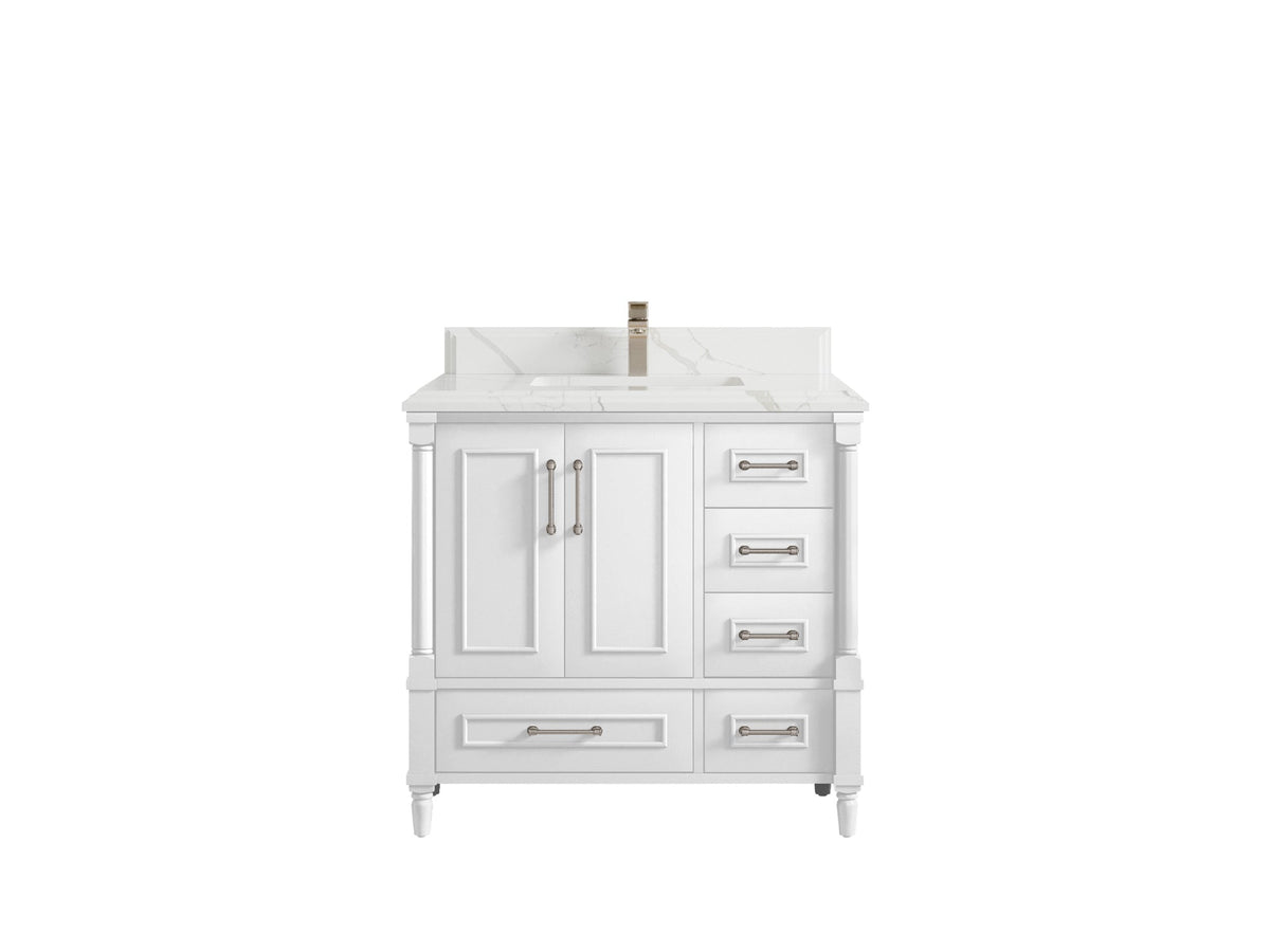 Aberdeen 36 in. W x 22 in. D Center Sink Bathroom Vanity - Willow Bath and Vanity