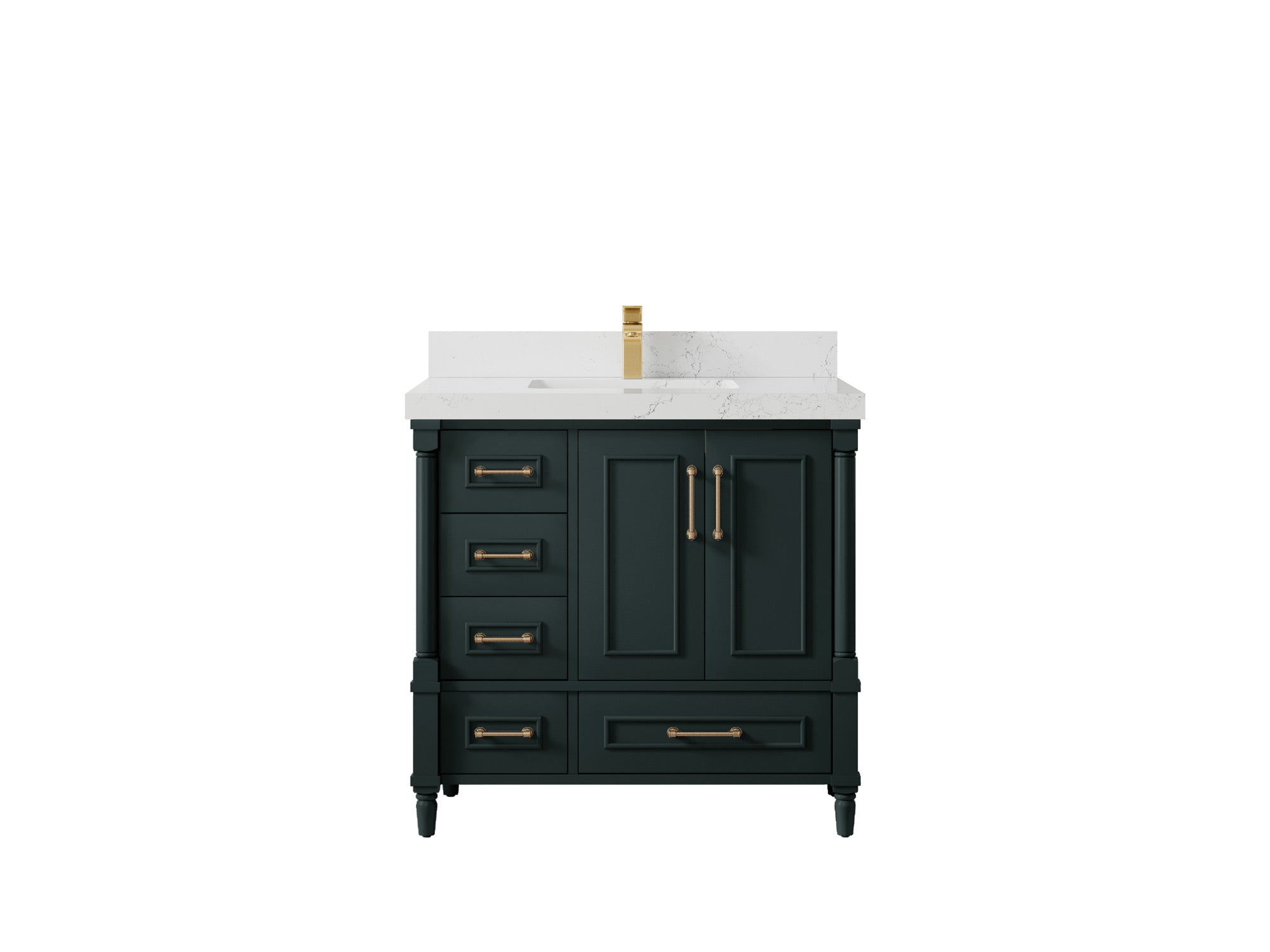 Aberdeen 36 in. W x 22 in. D Center Sink Bathroom Vanity - Willow Bath and Vanity