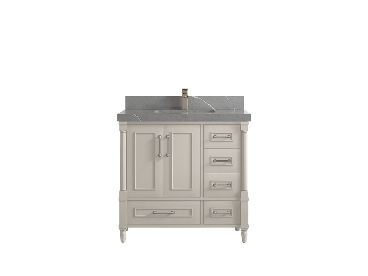 Aberdeen 36 in. W x 22 in. D Center Sink Bathroom Vanity - Willow Bath and Vanity
