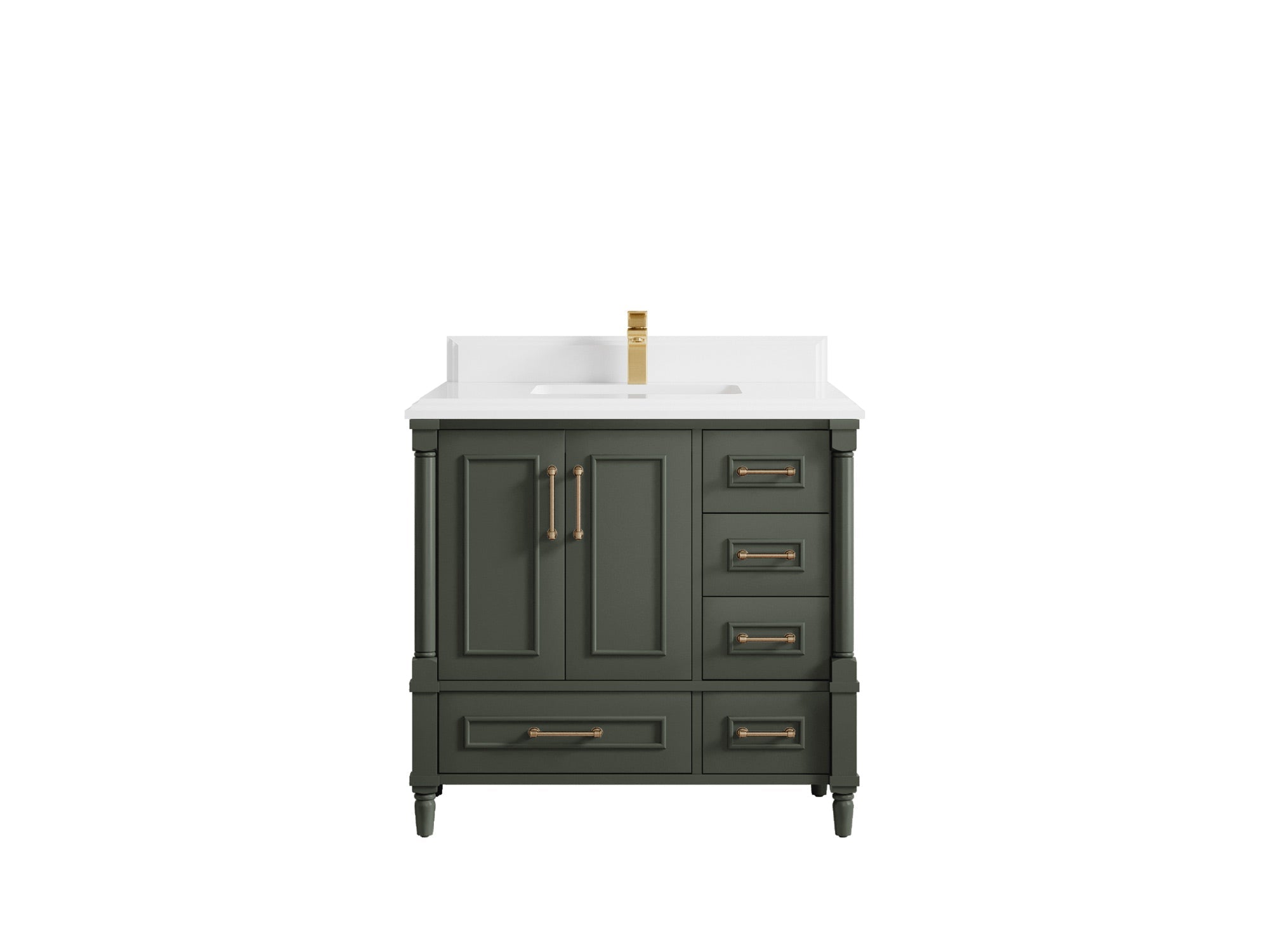Aberdeen 36 in. W x 22 in. D Center Sink Bathroom Vanity - Willow Bath and Vanity