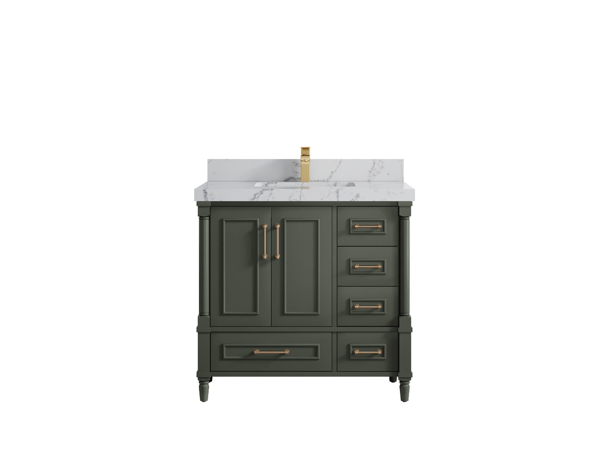Aberdeen 36 in. W x 22 in. D Center Sink Bathroom Vanity - Willow Bath and Vanity