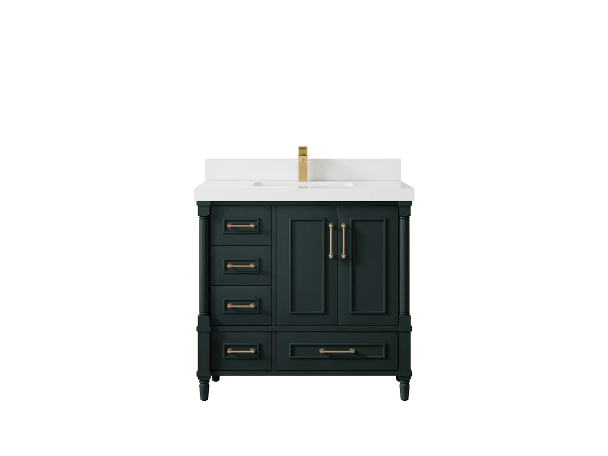 Aberdeen 36 in. W x 22 in. D Center Sink Bathroom Vanity - Willow Bath and Vanity