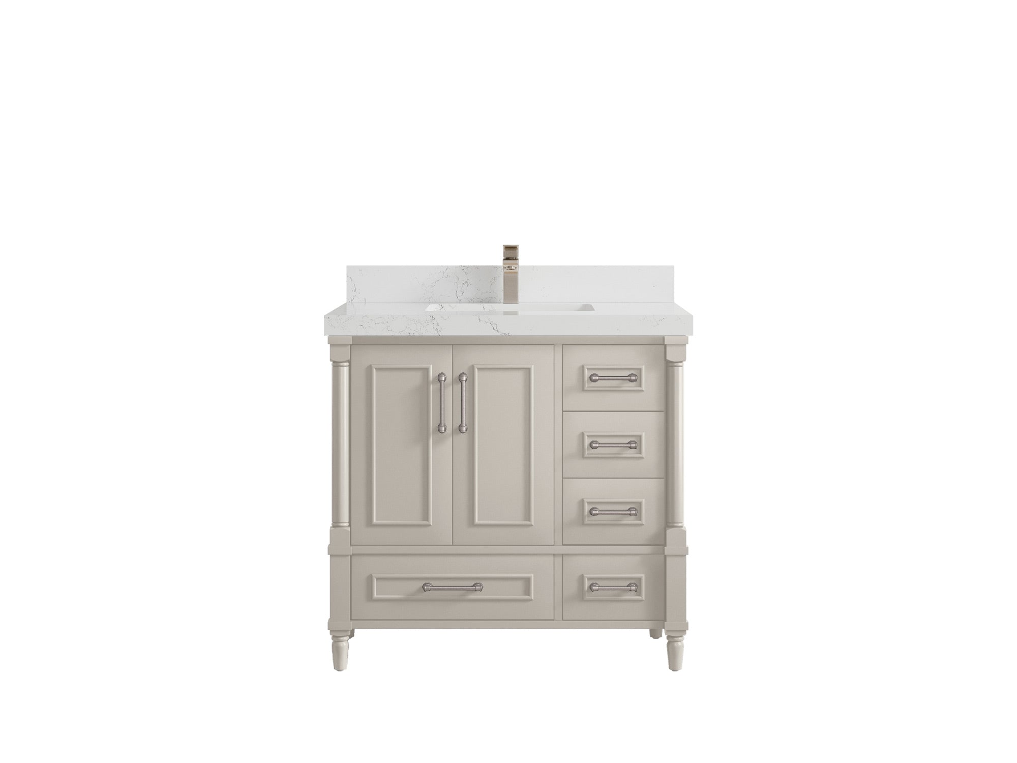 Aberdeen 36 in. W x 22 in. D Center Sink Bathroom Vanity - Willow Bath and Vanity