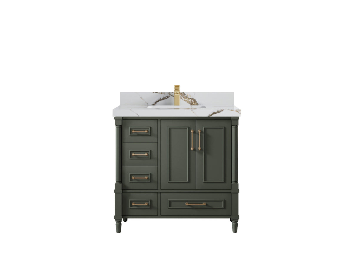 Aberdeen 36 in. W x 22 in. D Center Sink Bathroom vanity - Willow Bath and Vanity