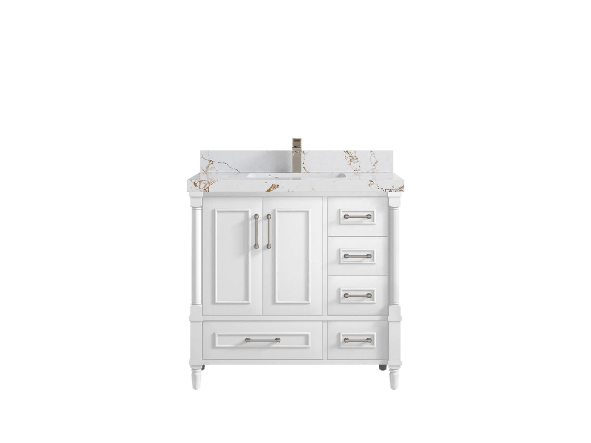 Aberdeen 36 in. W x 22 in. D Center Sink Bathroom Vanity - Willow Bath and Vanity