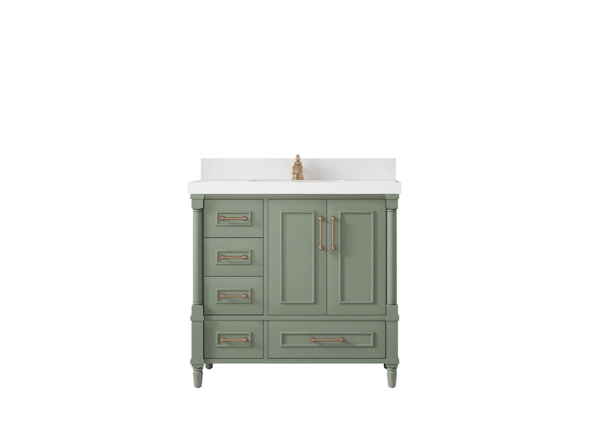 Aberdeen 36 in. W x 22 in. D Center Sink Bathroom Vanity - Willow Bath and Vanity