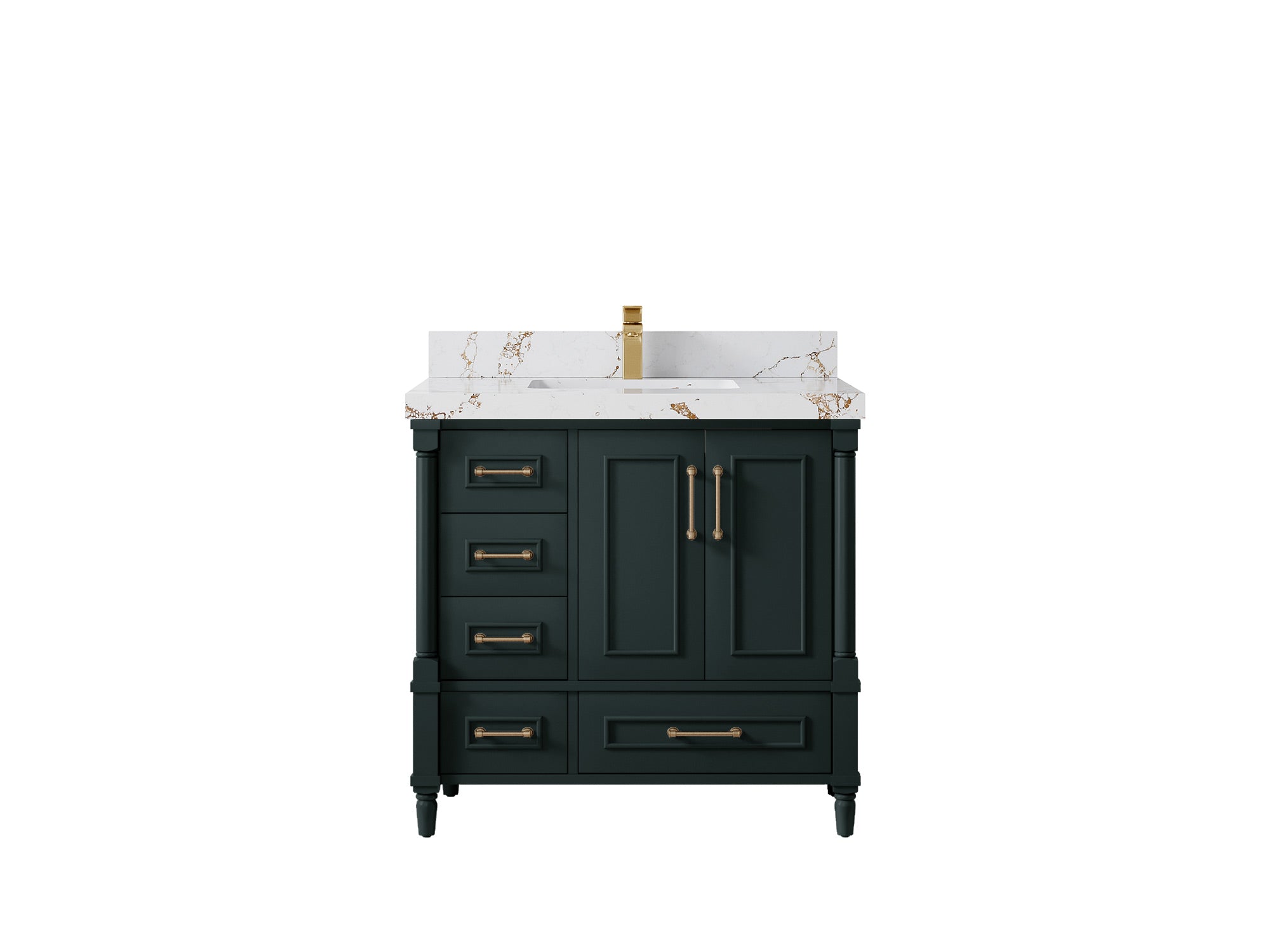 Aberdeen 36 in. W x 22 in. D Center Sink Bathroom Vanity - Willow Bath and Vanity