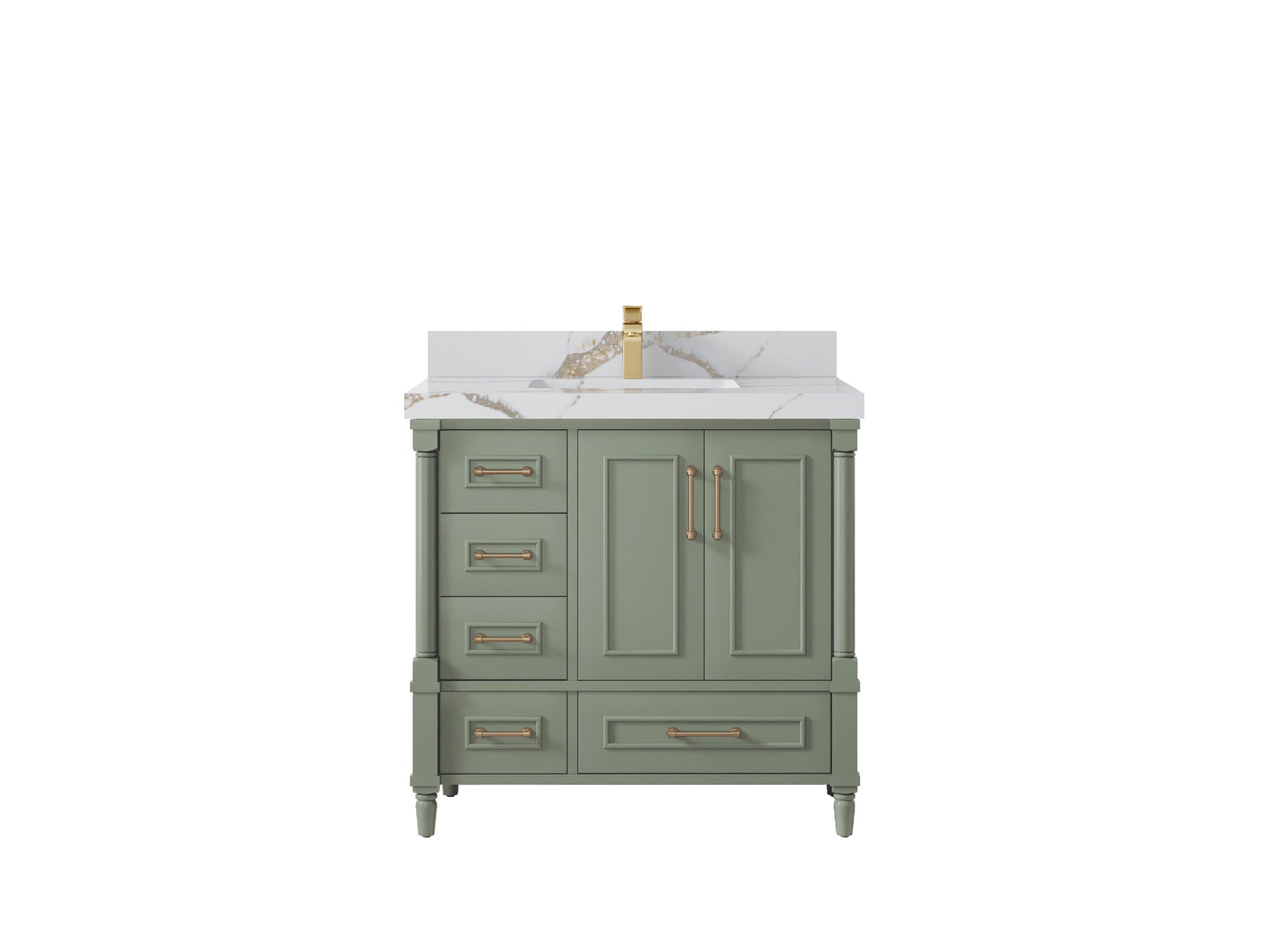 Aberdeen 36 in. W x 22 in. D Center Sink Bathroom Vanity - Willow Bath and Vanity