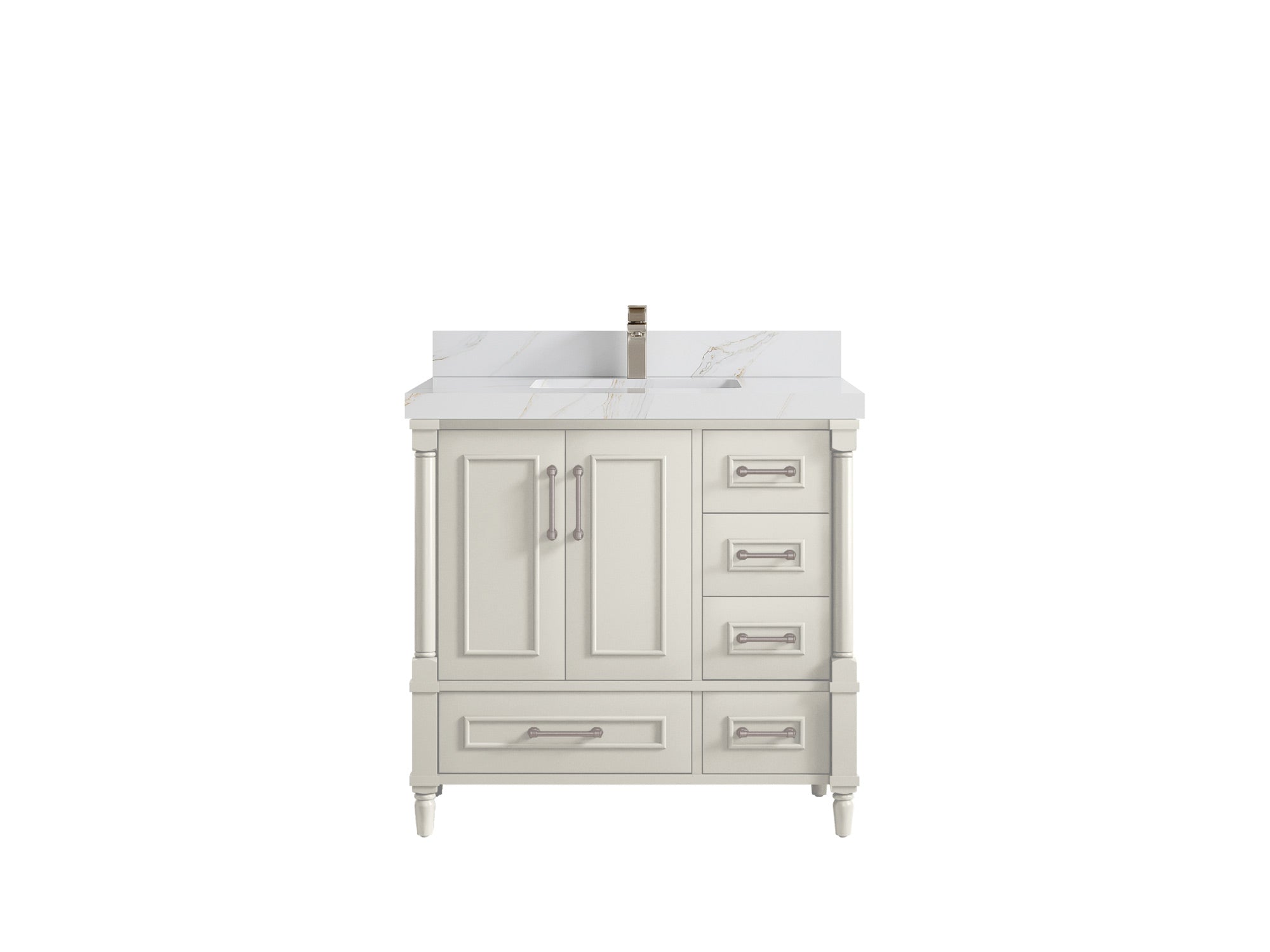 Aberdeen 36 in. W x 22 in. D Center Sink Bathroom Vanity - Willow Bath and Vanity