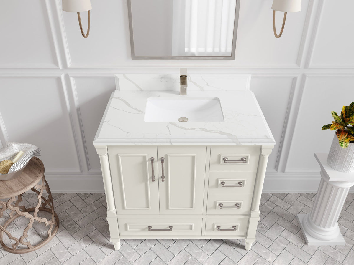 Aberdeen 36 in. W x 22 in. D Center Sink Bathroom Vanity - Willow Bath and Vanity