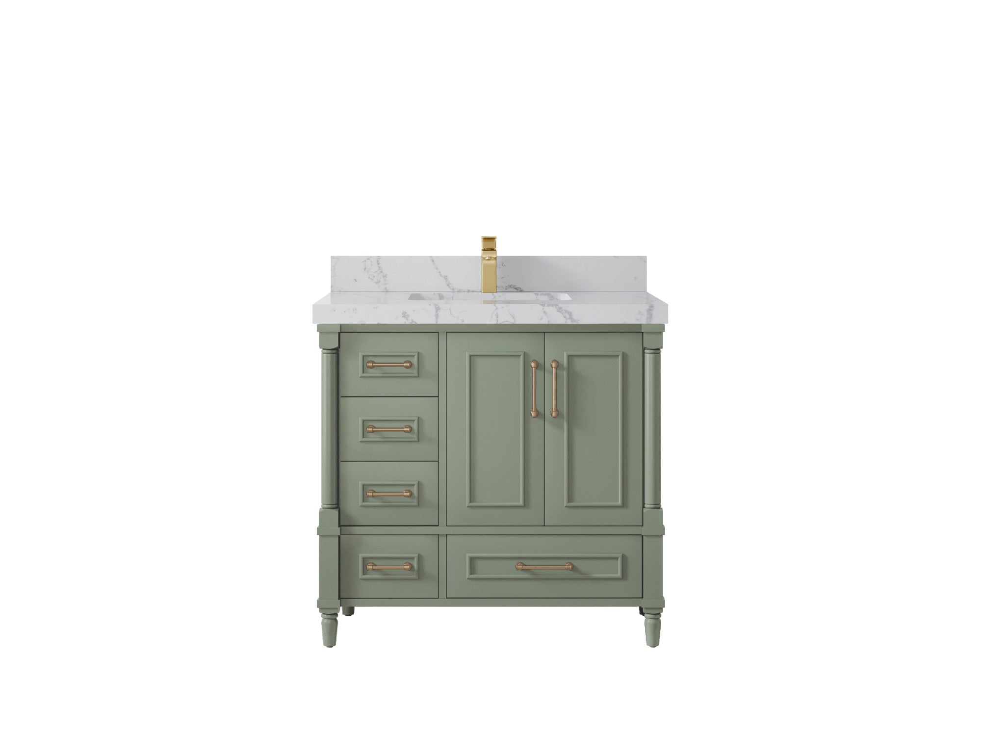 Aberdeen 36 in. W x 22 in. D Center Sink Bathroom Vanity - Willow Bath and Vanity