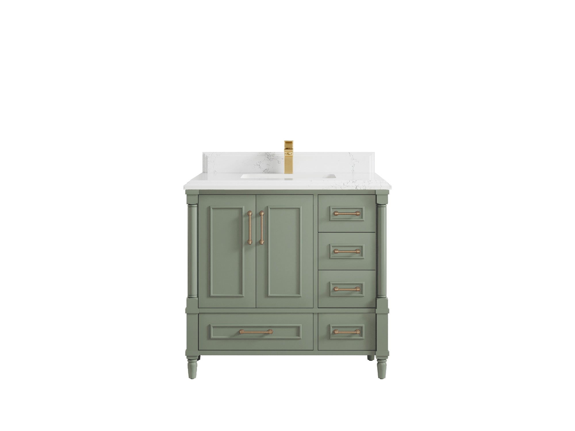 Aberdeen 36 in. W x 22 in. D Center Sink Bathroom Vanity - Willow Bath and Vanity