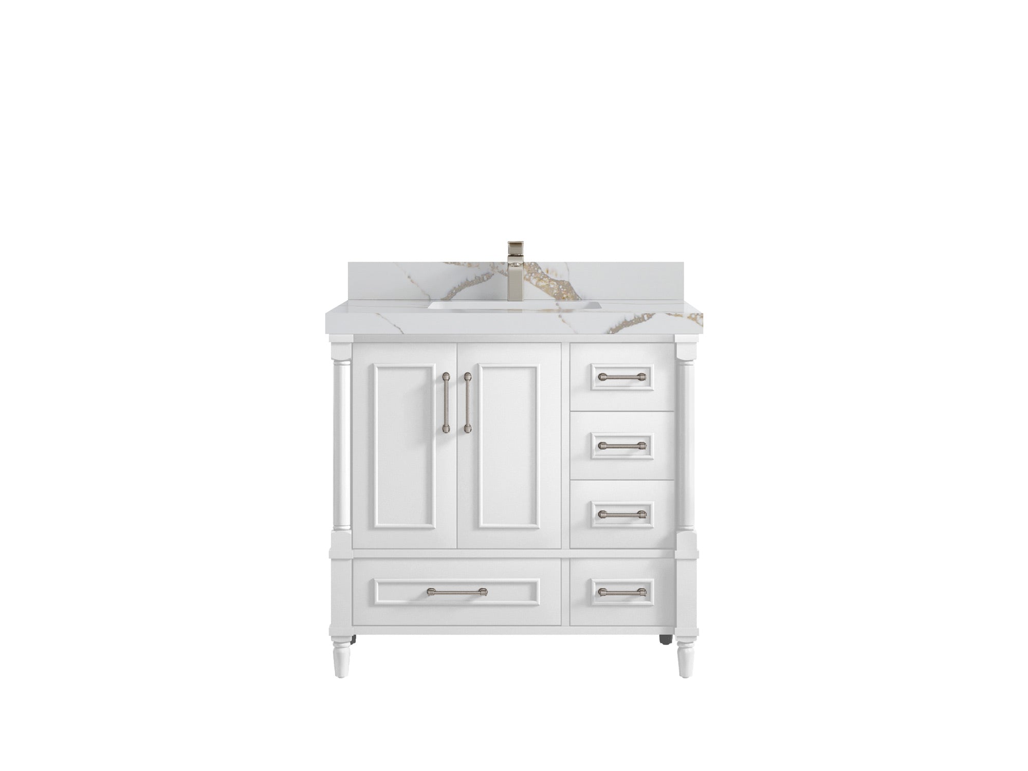 Aberdeen 36 in. W x 22 in. D Center Sink Bathroom Vanity - Willow Bath and Vanity