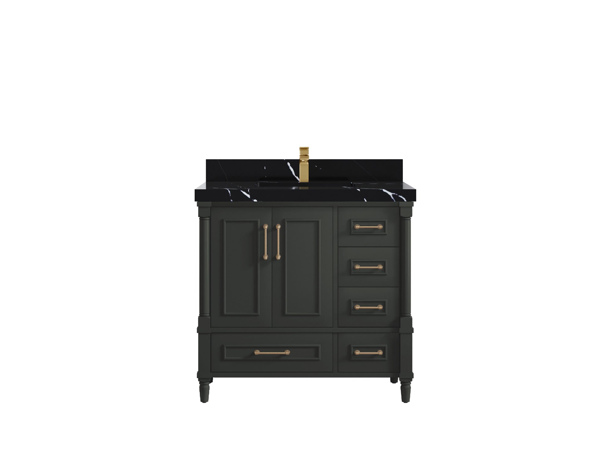 Aberdeen 36 in. W x 22 in. D Center Sink Bathroom Vanity - Willow Bath and Vanity