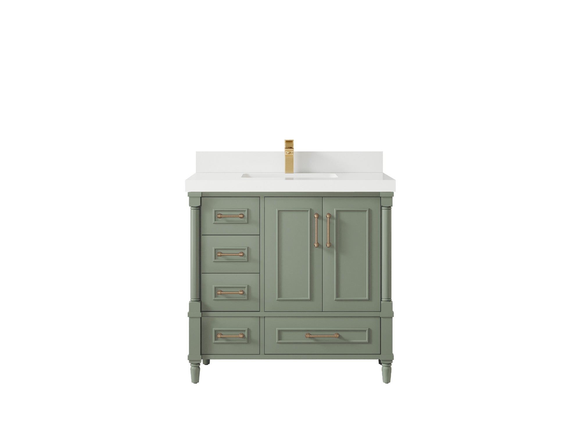 Aberdeen 36 in. W x 22 in. D Center Sink Bathroom Vanity - Willow Bath and Vanity
